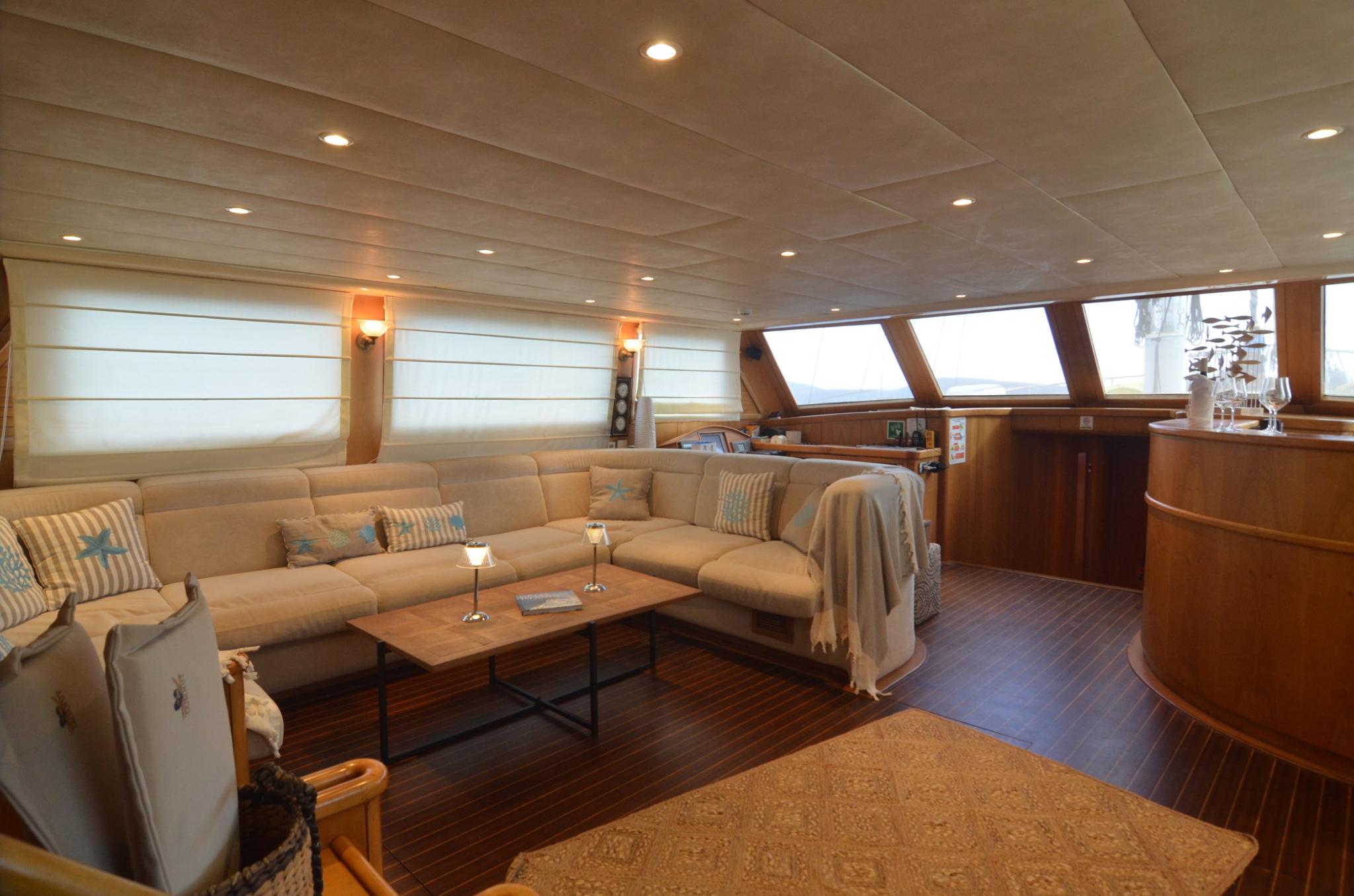 Aegean Schatz gulet amenities interior cabin in Greece