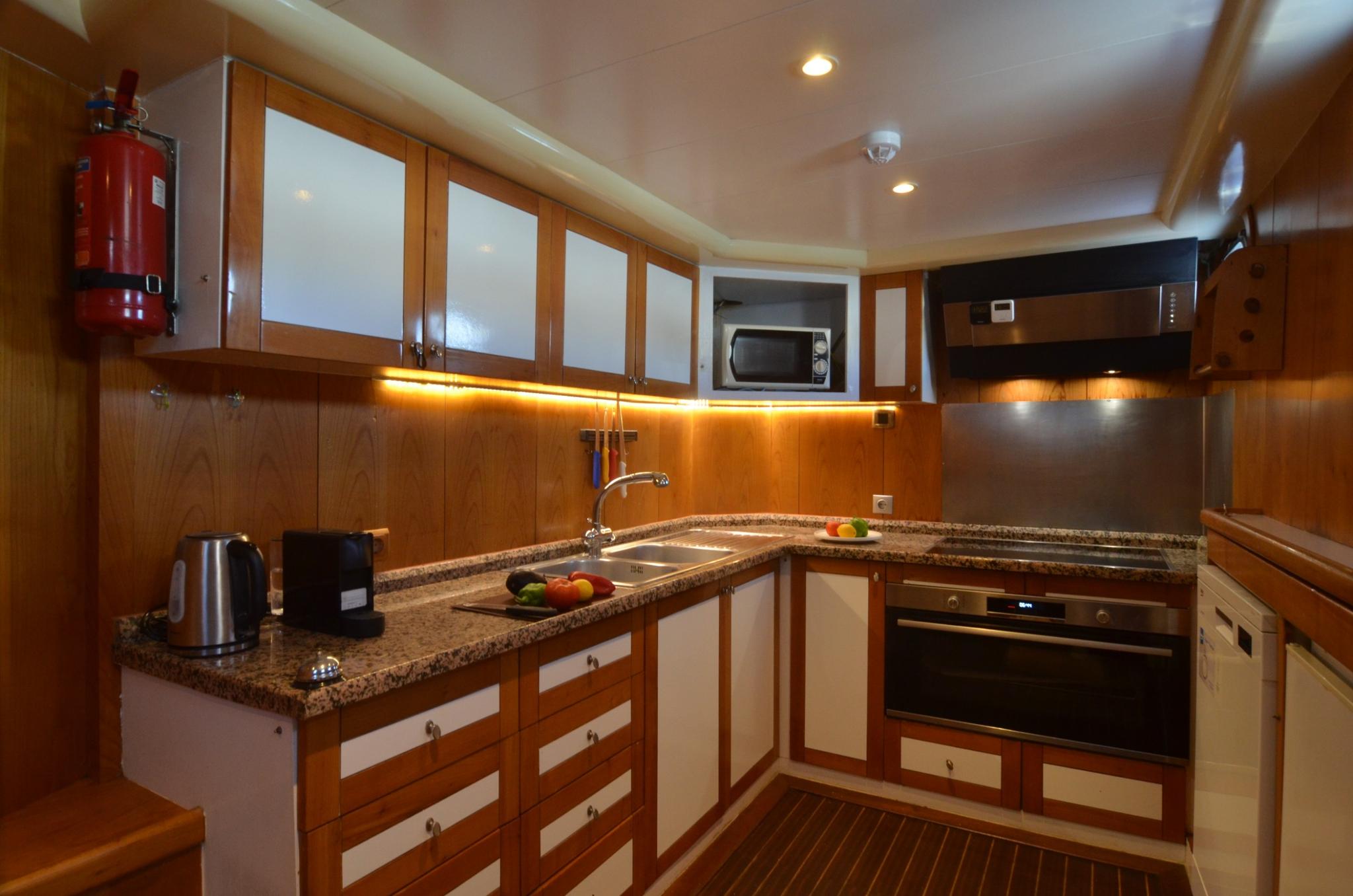 Aegean Schatz gulet amenities interior cabin in Greece