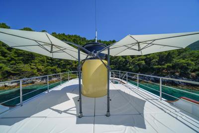Maia gulet exterior deck in Croatia