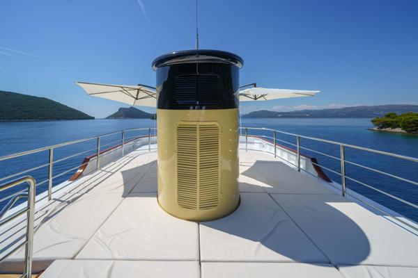 Maia gulet exterior deck in Croatia