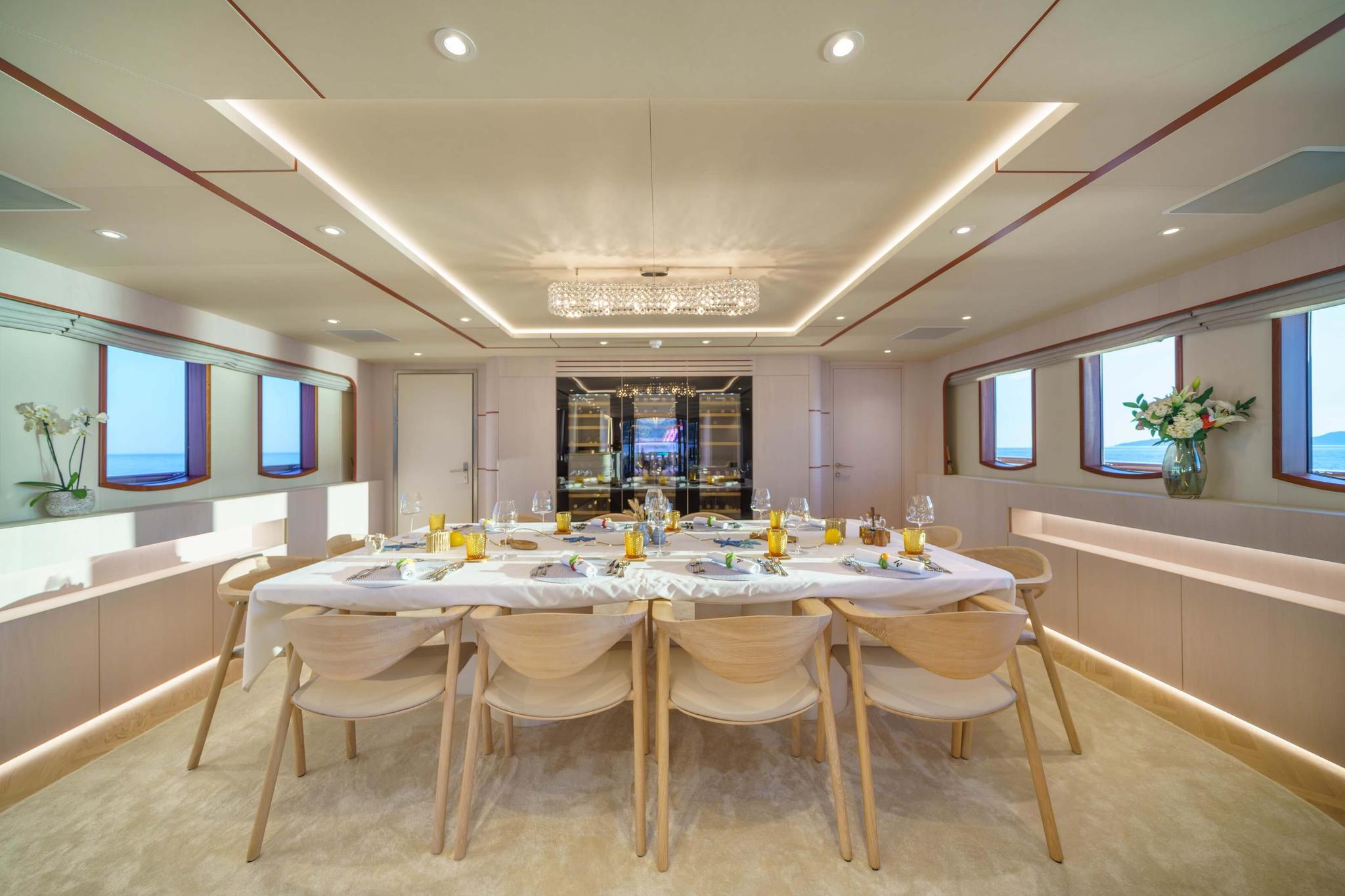 Maia gulet lifestyle dining in Croatia