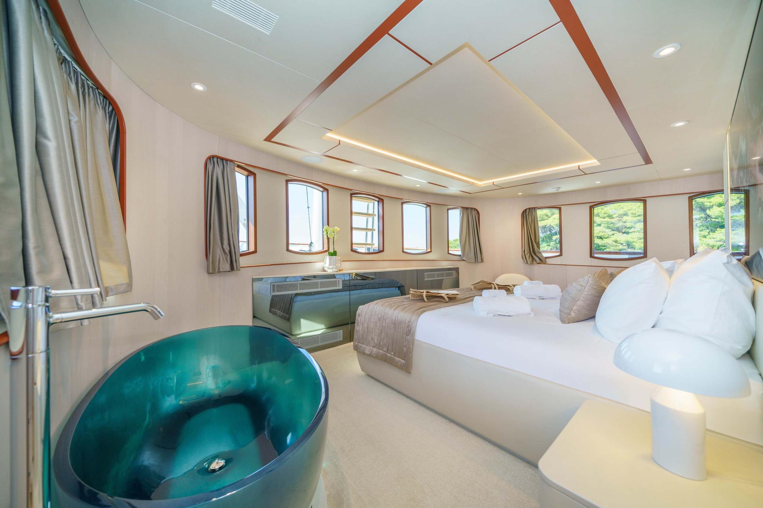 Maia gulet interior cabin in Croatia