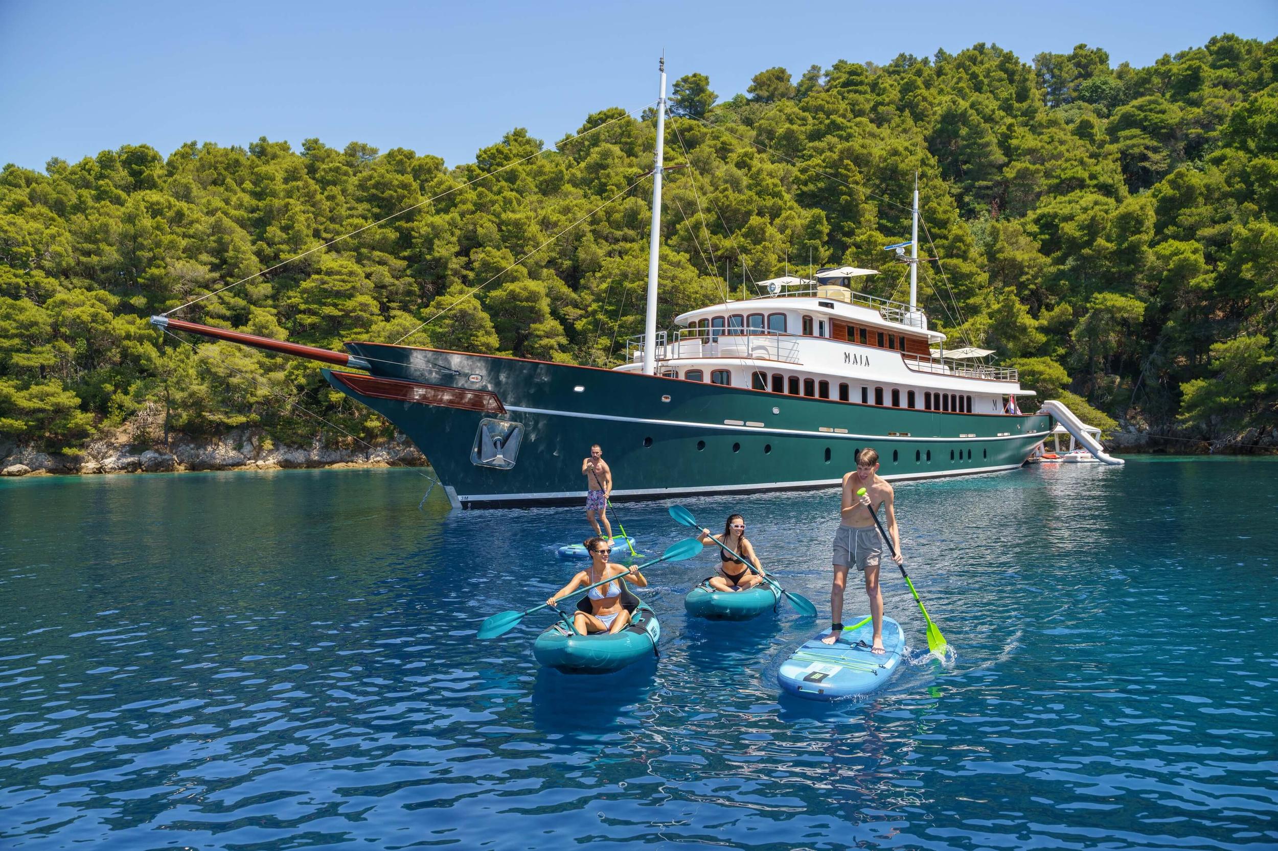 Maia gulet amenities lifestyle dining in Croatia