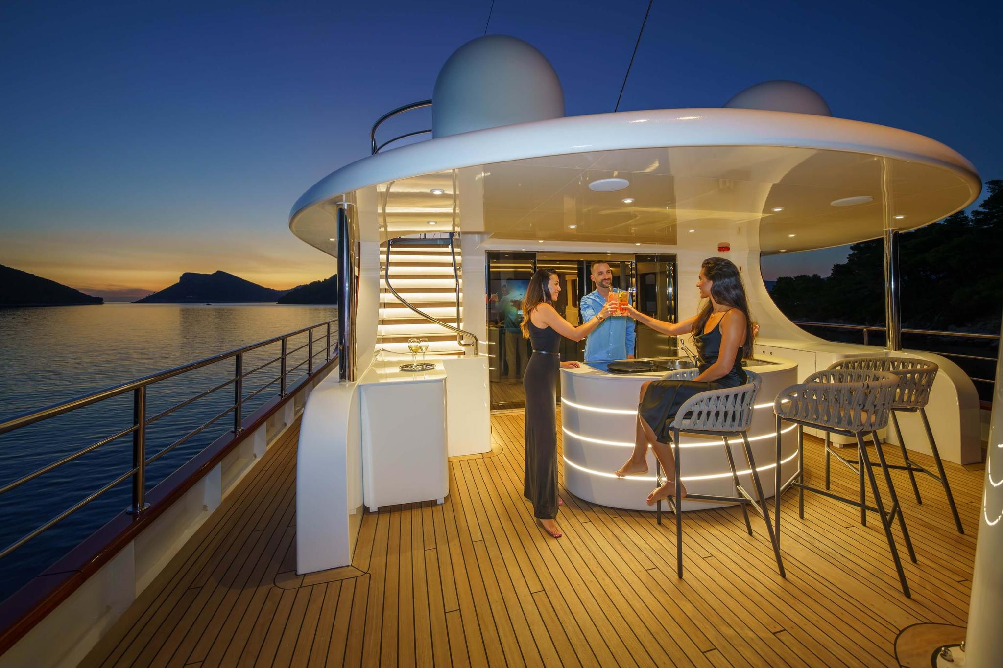 Maia gulet lifestyle dining in Croatia