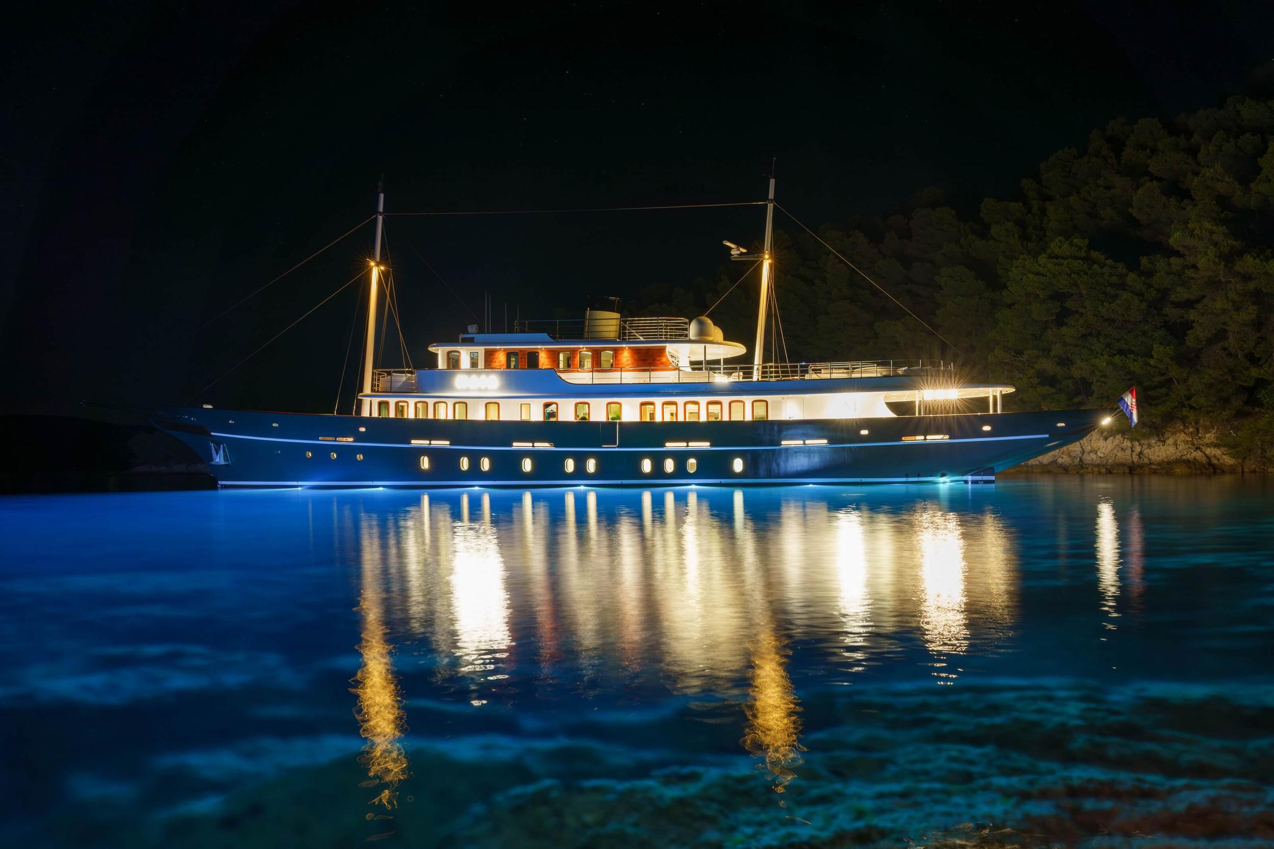 Maia gulet exterior deck in Croatia