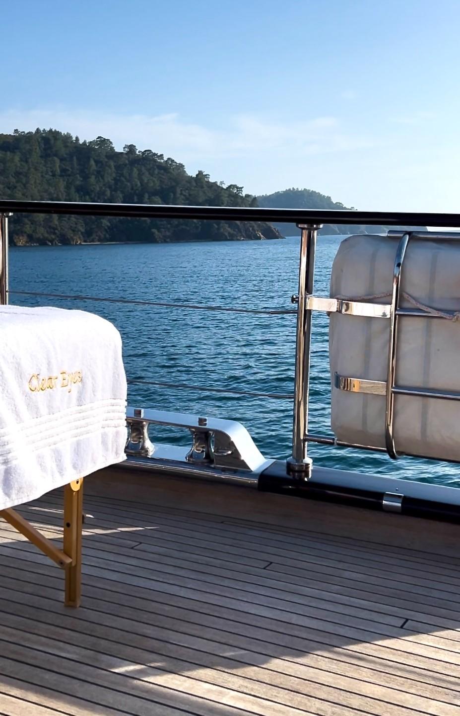 Clear Eyes gulet amenities exterior deck in Croatia