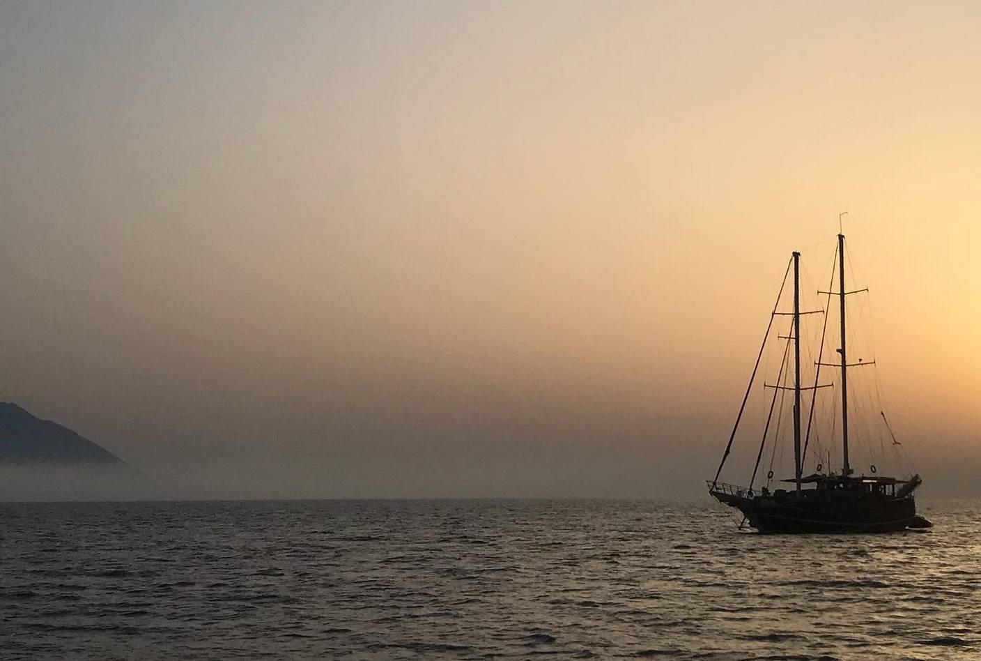 Tersane IV gulet amenities aerial view in Italy