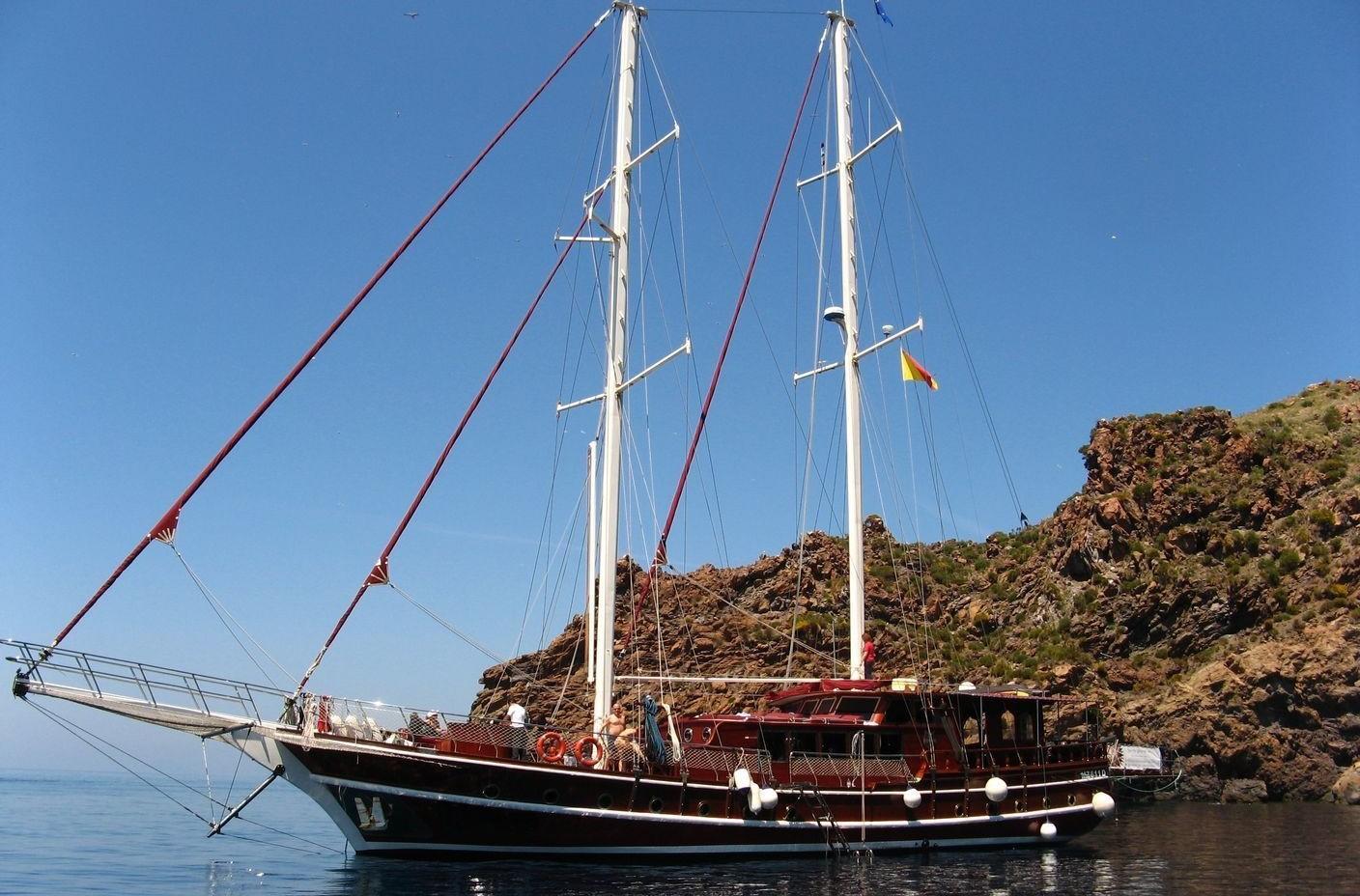 Tersane IV gulet amenities aerial view in Italy