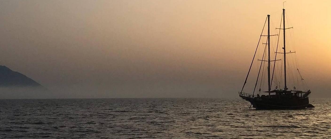 Tersane IV gulet amenities aerial view in Italy