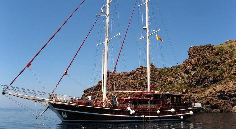 Tersane IV gulet amenities aerial view in Italy