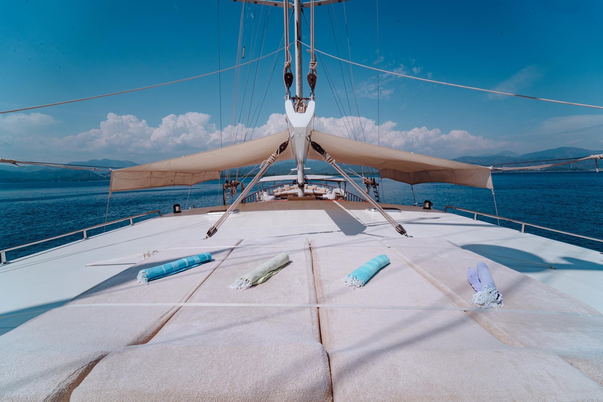 Lycian Queen gulet exterior deck in Türkiye