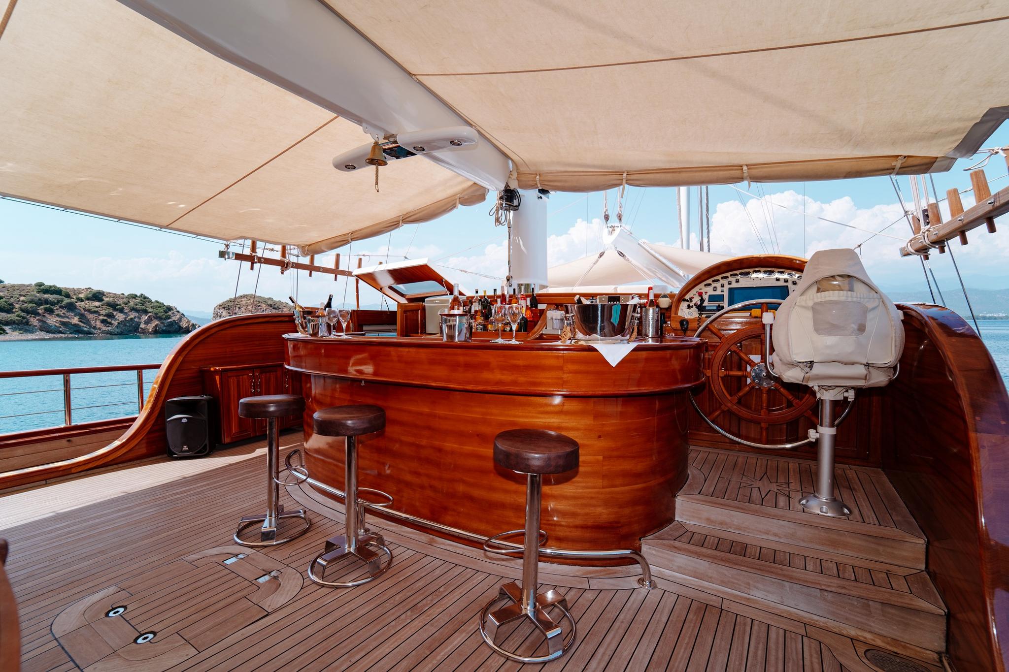 Lycian Queen gulet exterior deck in Türkiye