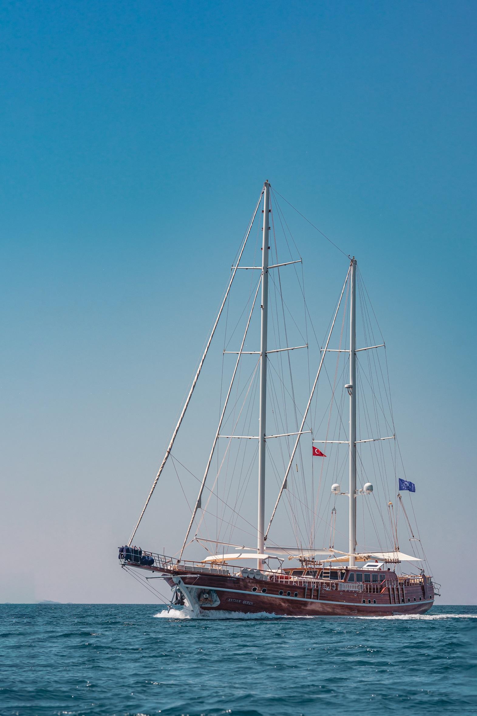Lycian Queen gulet exterior deck in Türkiye