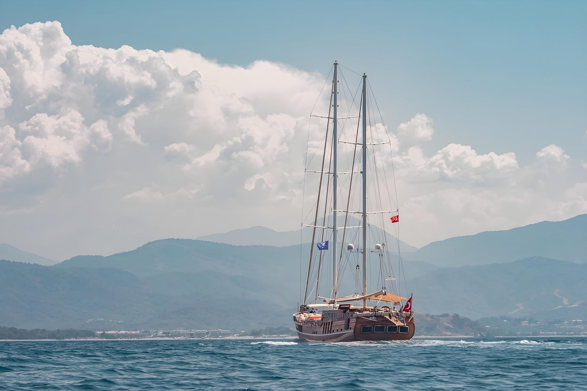 Lycian Queen gulet exterior deck in Türkiye