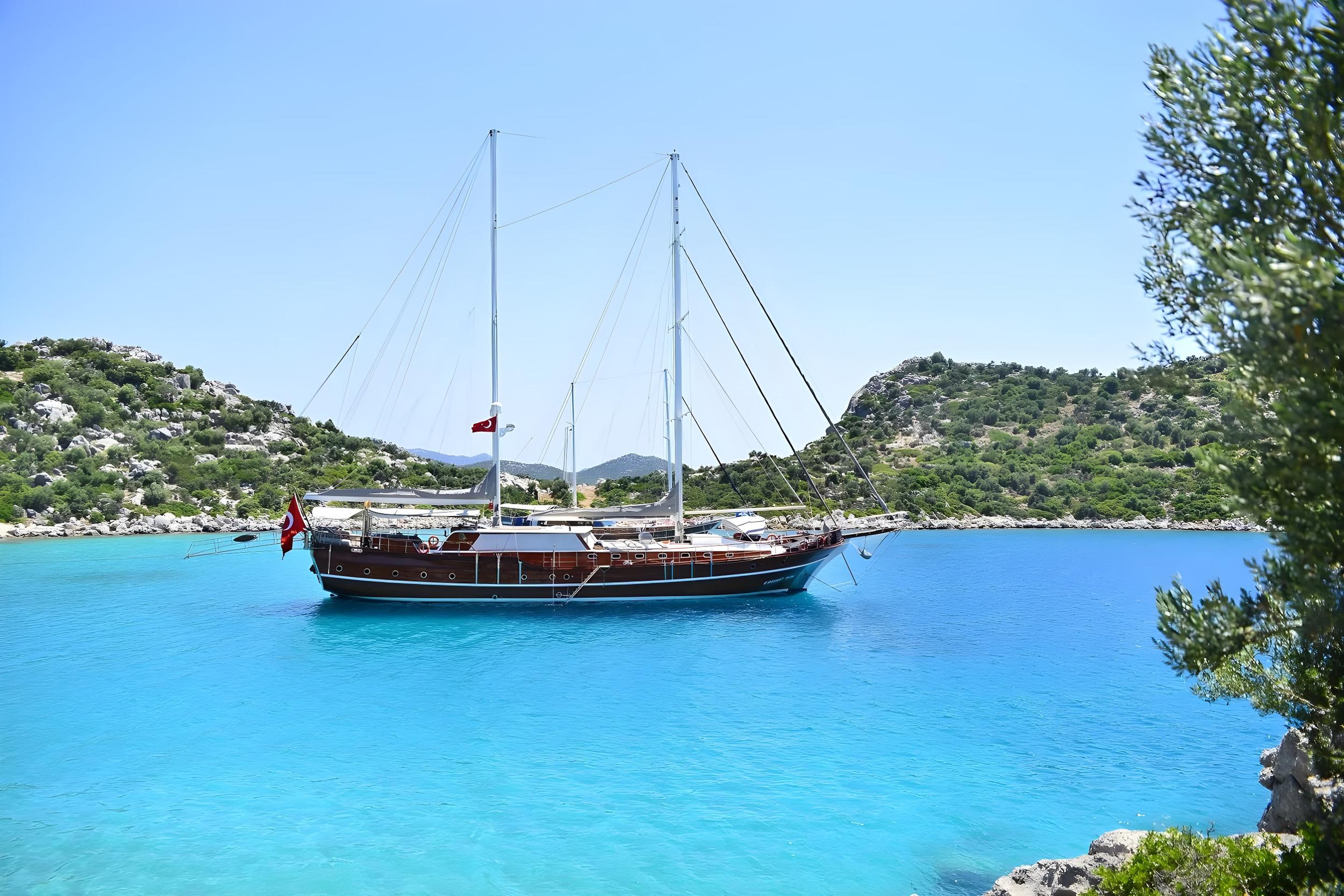 Kaptan Mehmet Bugra gulet amenities exterior deck in Türkiye