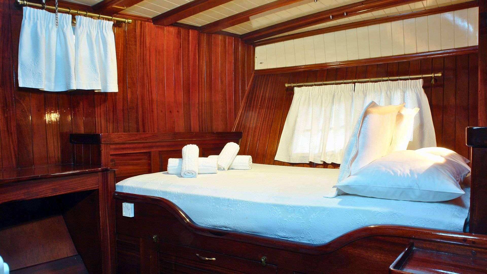 Erato gulet accommodation interior cabin in Greece