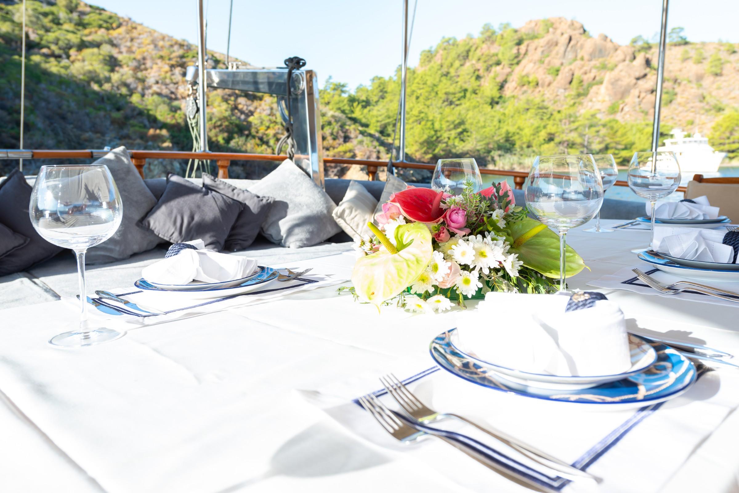 Ros Mare gulet amenities exterior deck in Türkiye