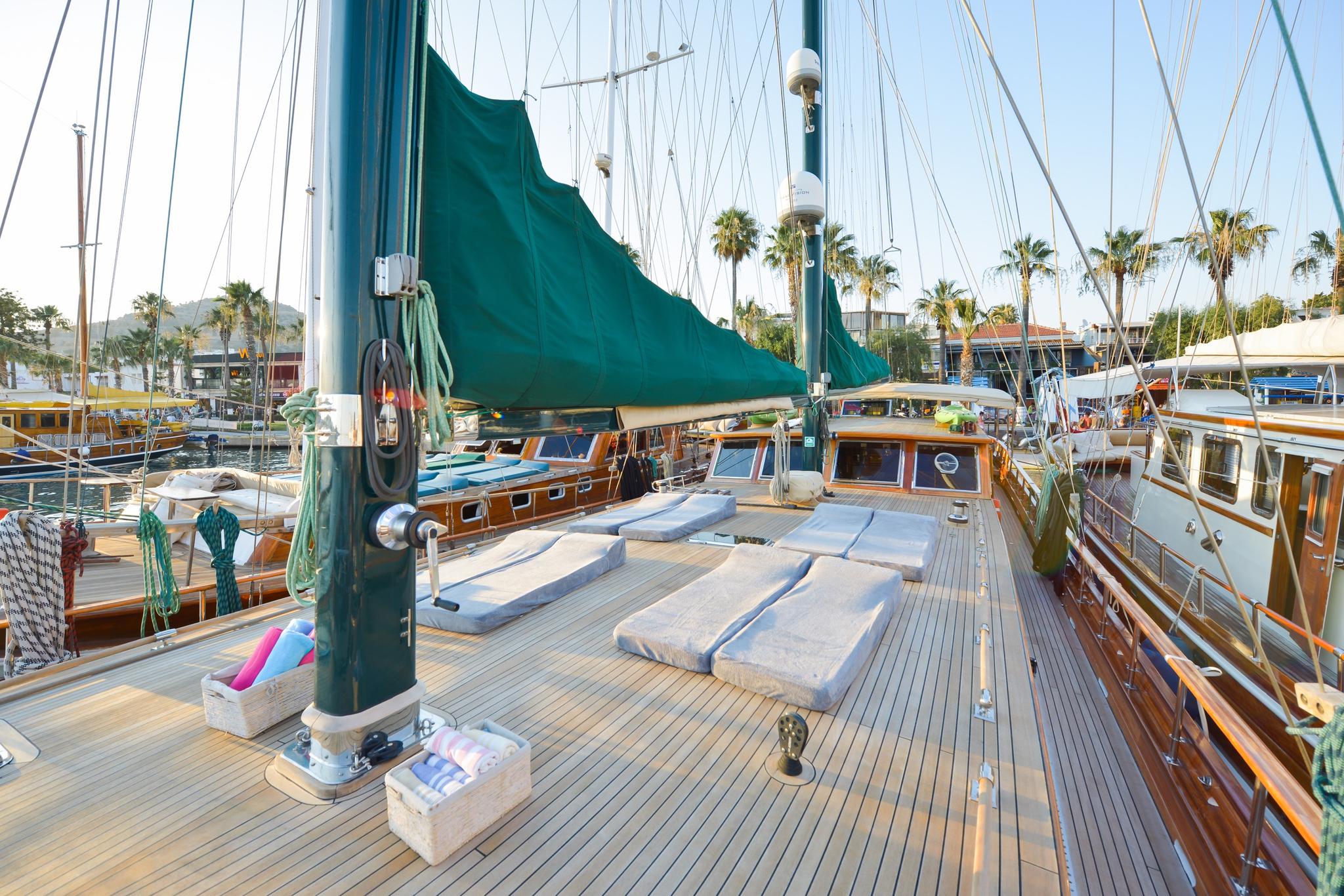 Ros Mare gulet amenities exterior deck in Türkiye