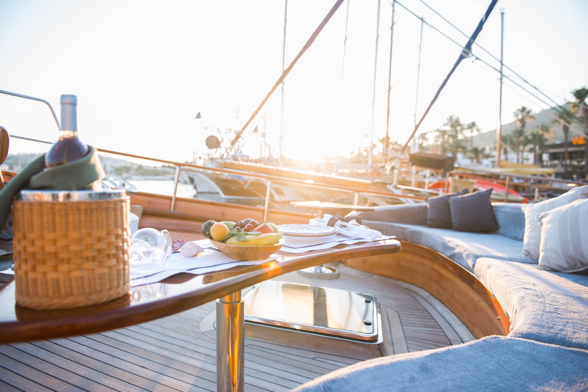 Ros Mare gulet amenities exterior deck in Türkiye