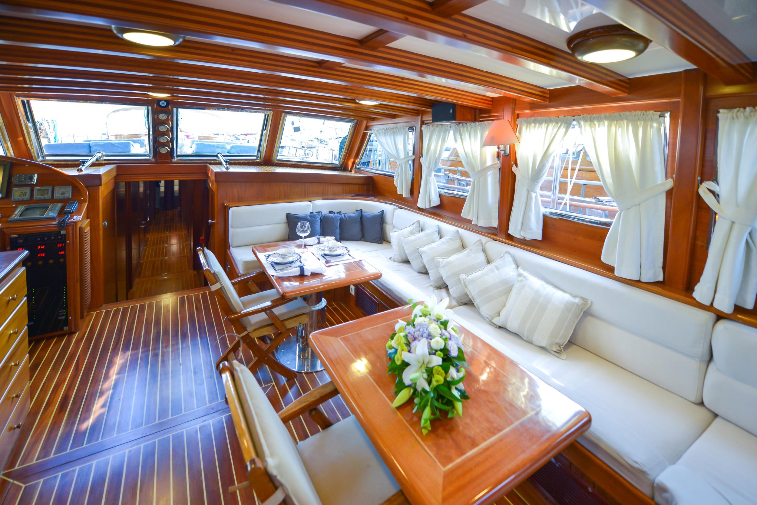 Ros Mare gulet amenities interior cabin in Türkiye
