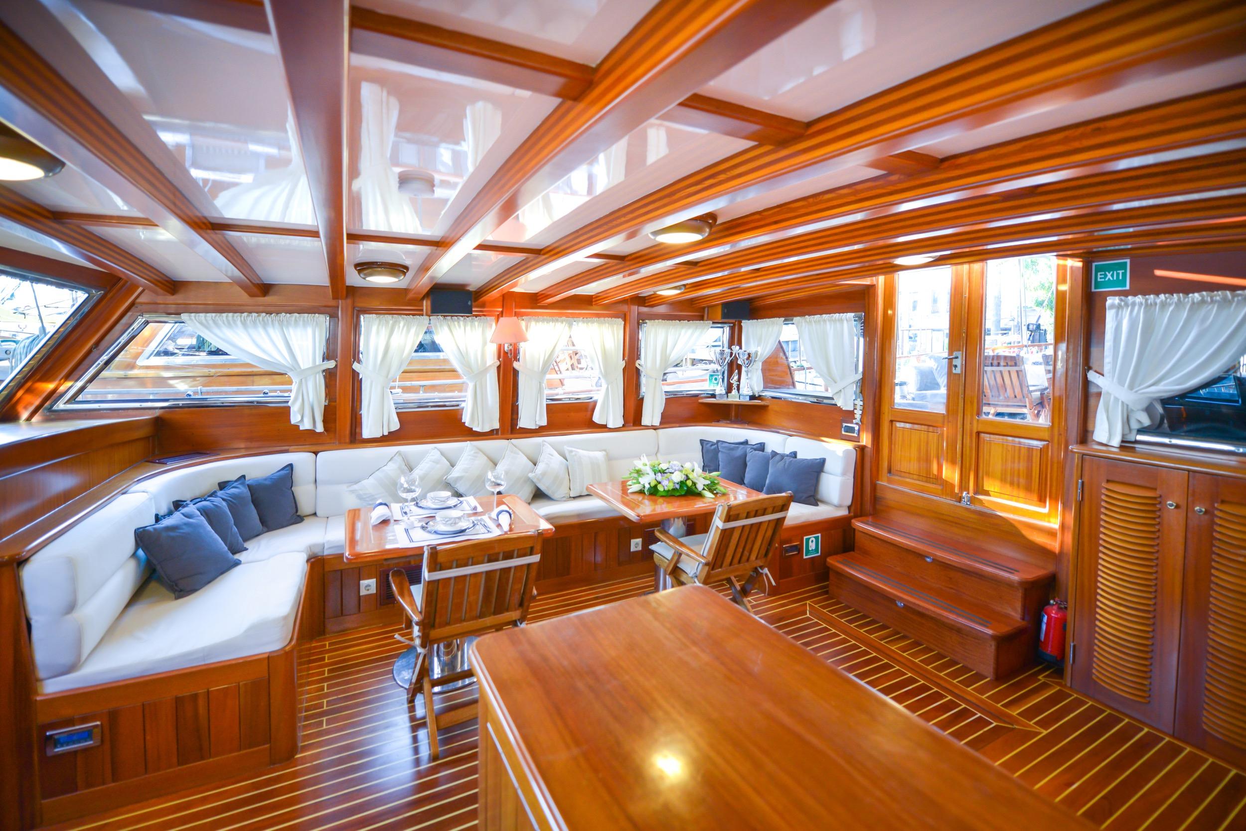 Ros Mare gulet amenities interior cabin in Türkiye