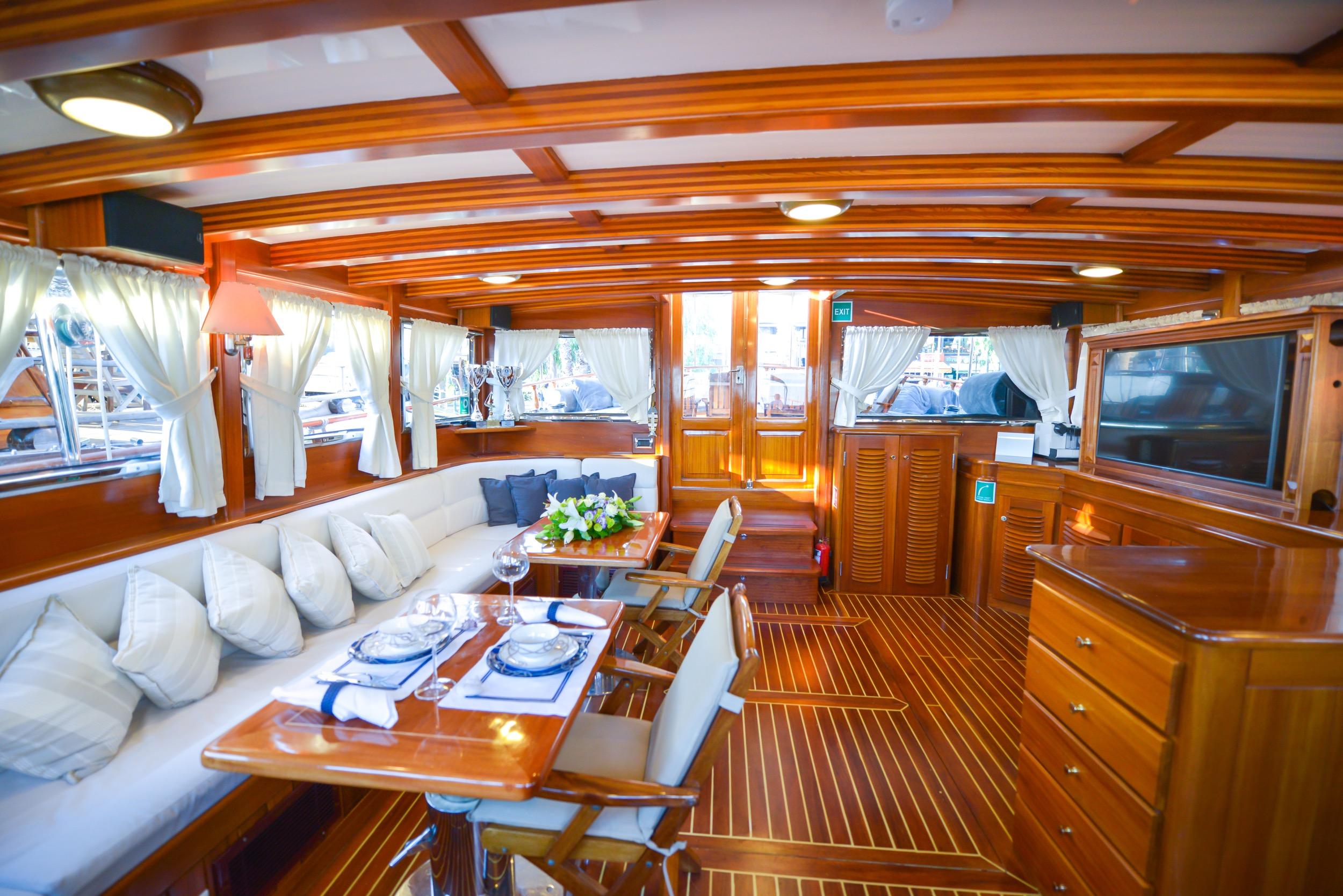 Ros Mare gulet amenities interior cabin in Türkiye