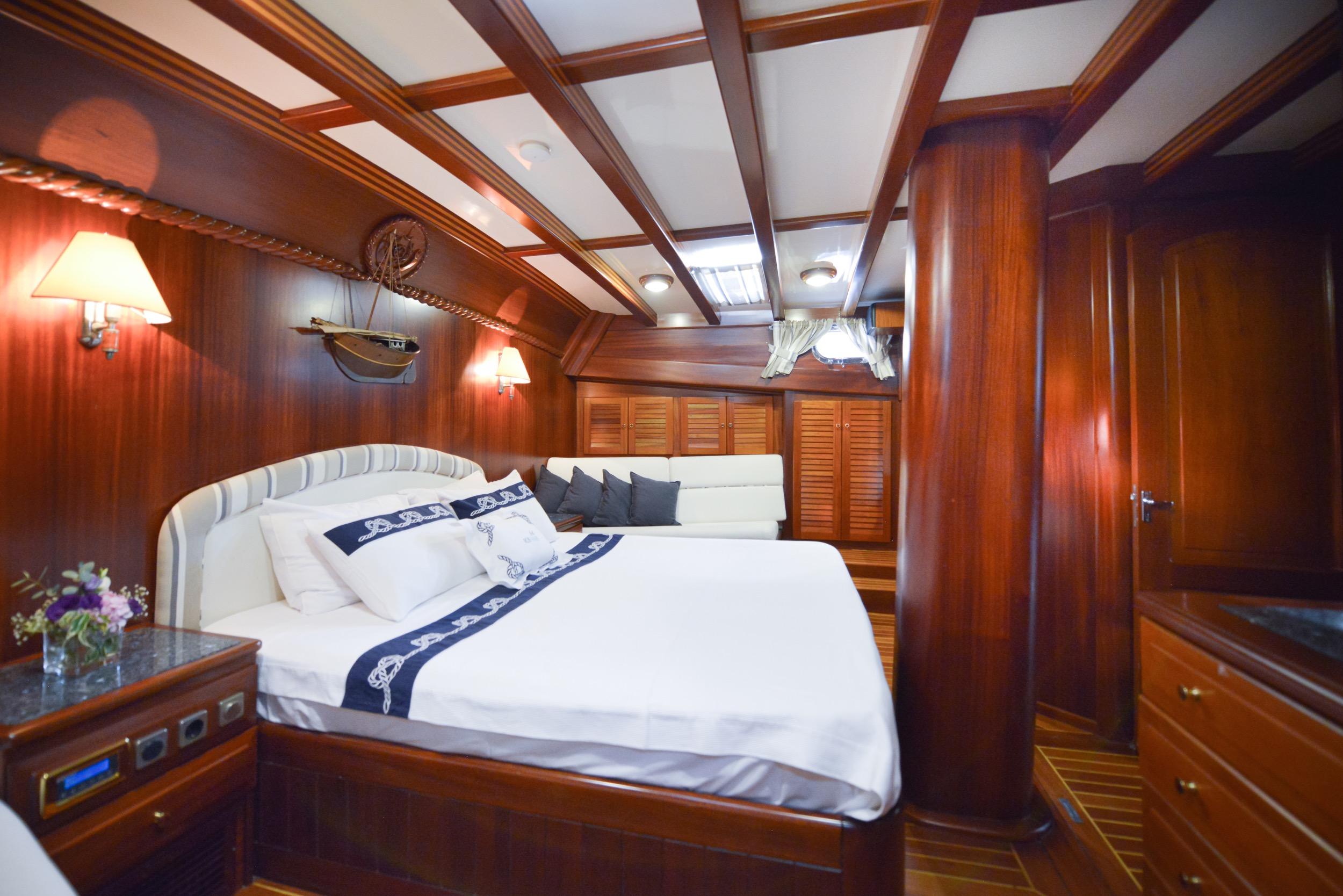 Ros Mare gulet accommodation interior cabin in Türkiye