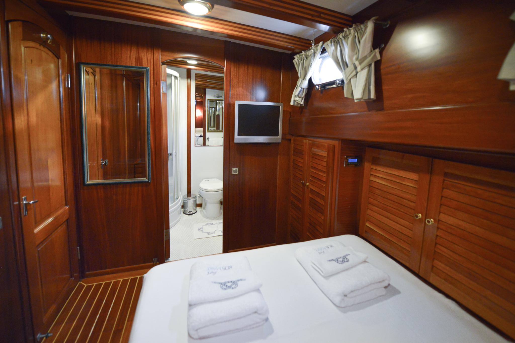 Ros Mare gulet accommodation interior cabin in Türkiye