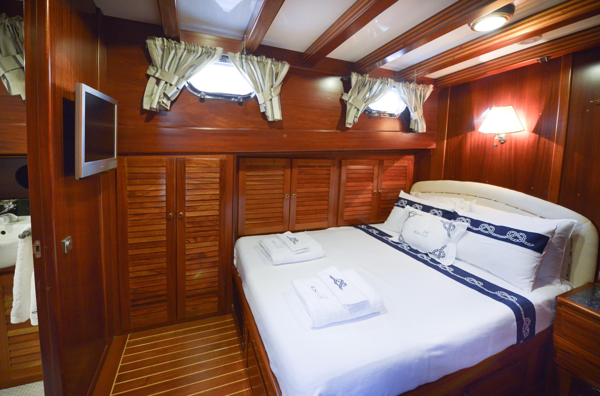 Ros Mare gulet accommodation interior cabin in Türkiye