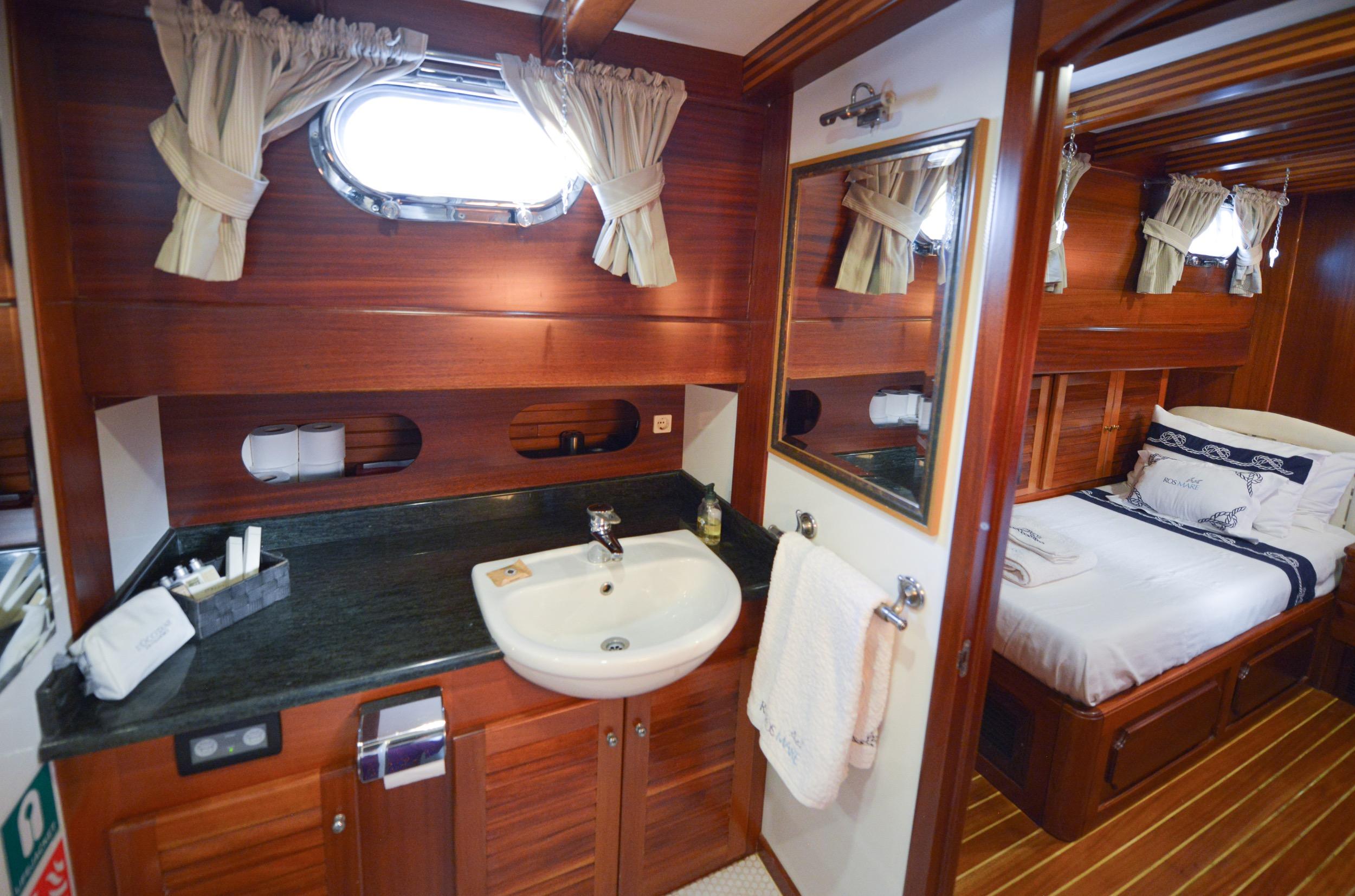 Ros Mare gulet accommodation interior cabin in Türkiye