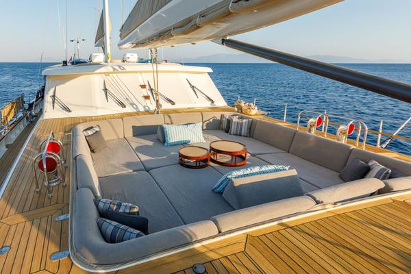 Zelda gulet amenities exterior deck in Türkiye