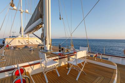 Zelda gulet amenities exterior deck in Türkiye