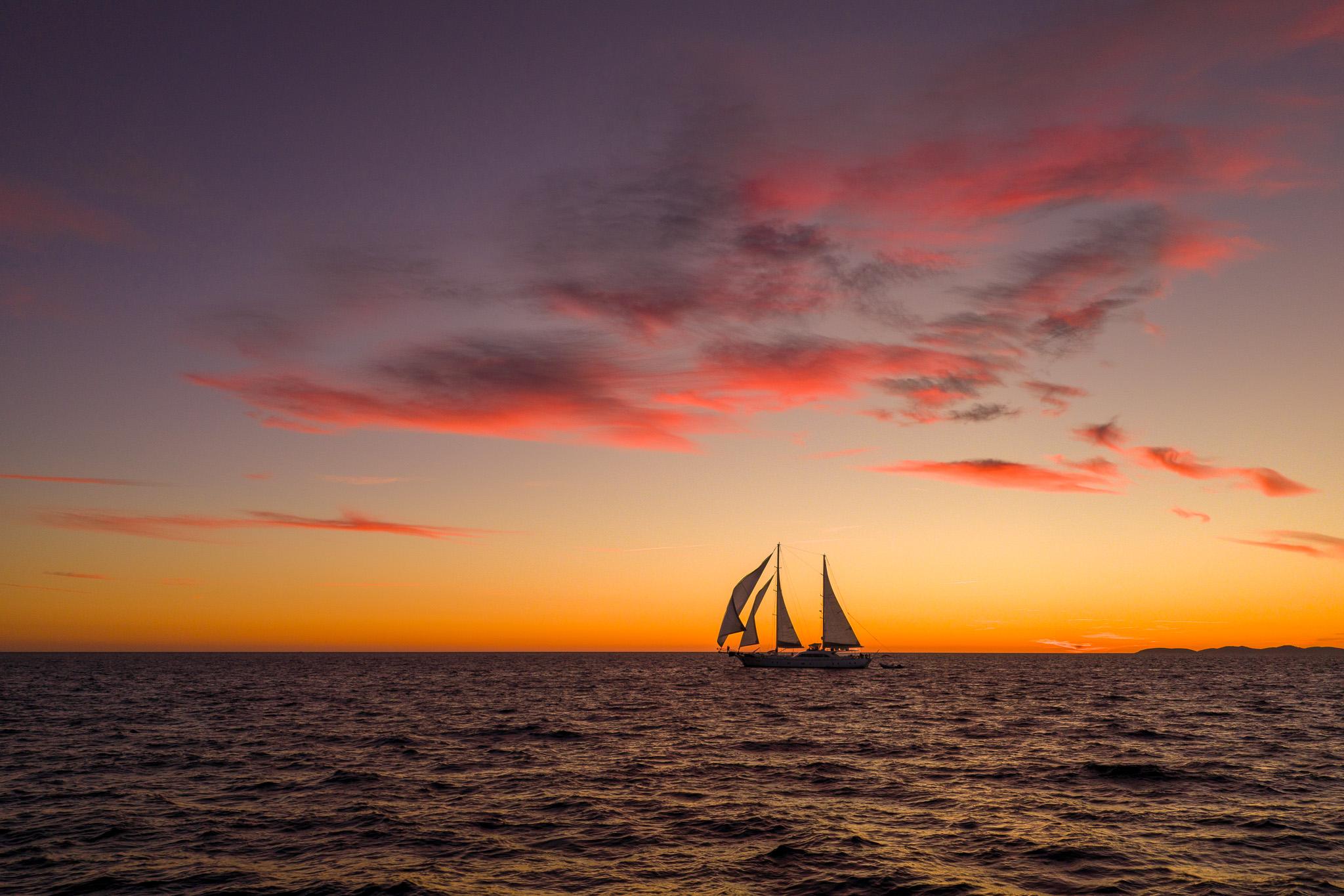 Alessandro I gulet amenities aerial view in Croatia