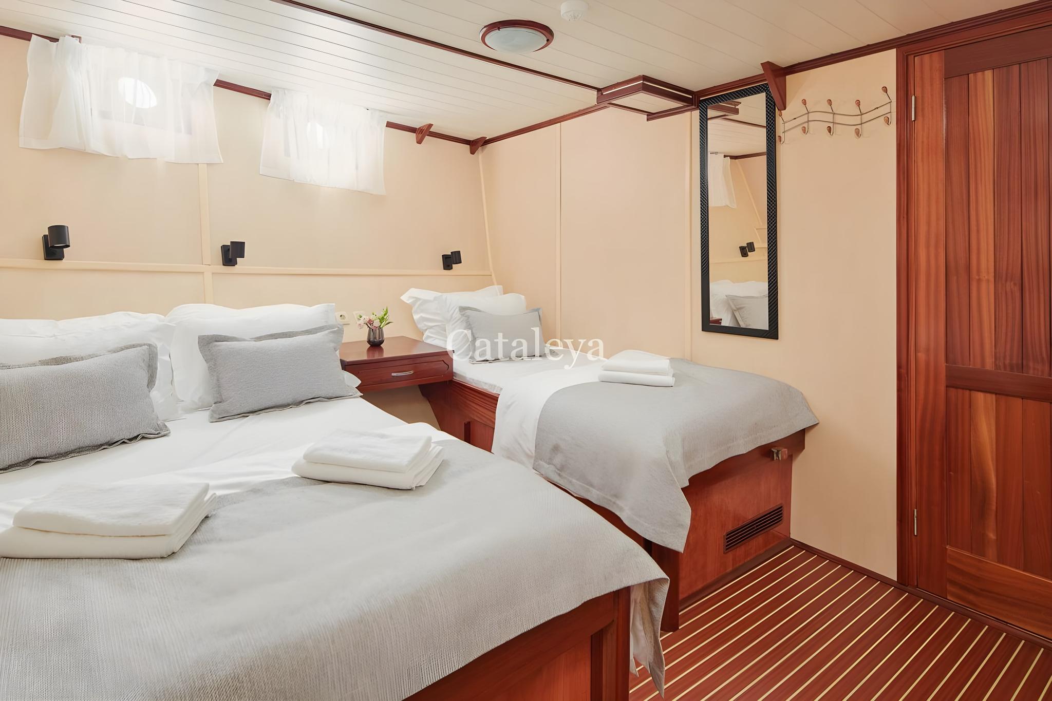 CATALEYA gulet accommodation interior cabin in Croatia