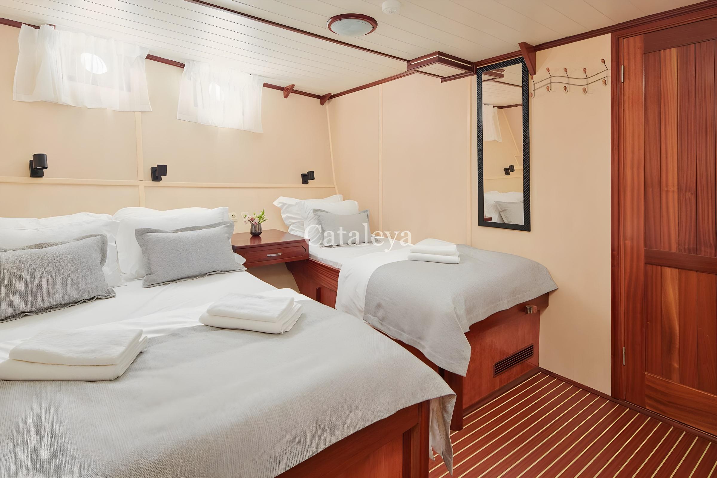 CATALEYA gulet accommodation interior cabin in Croatia