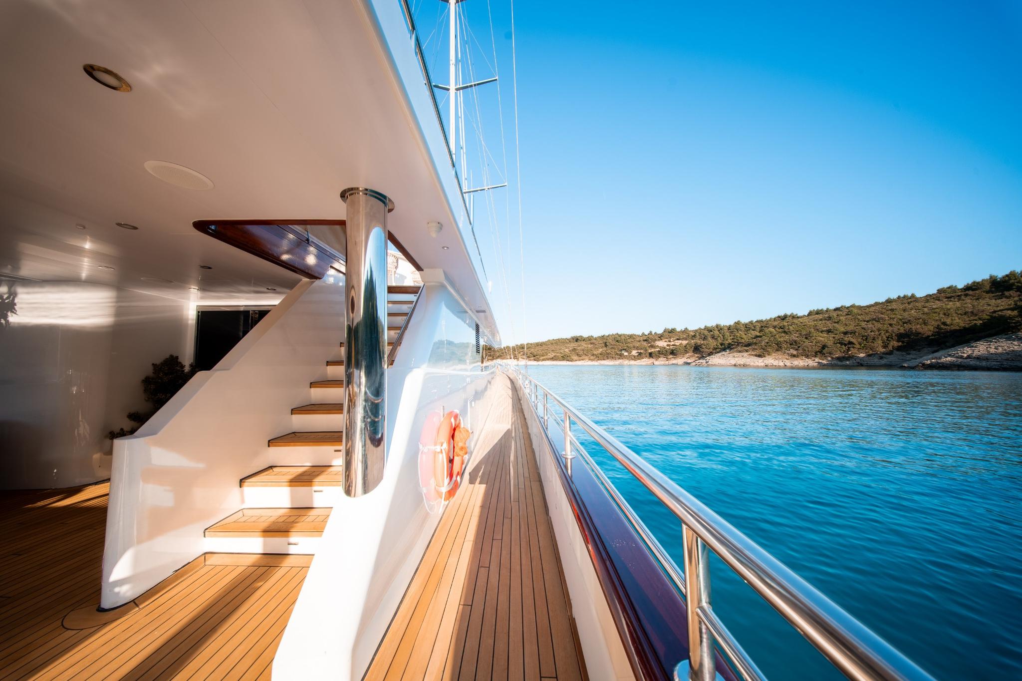 Nocturno gulet amenities exterior deck in Croatia