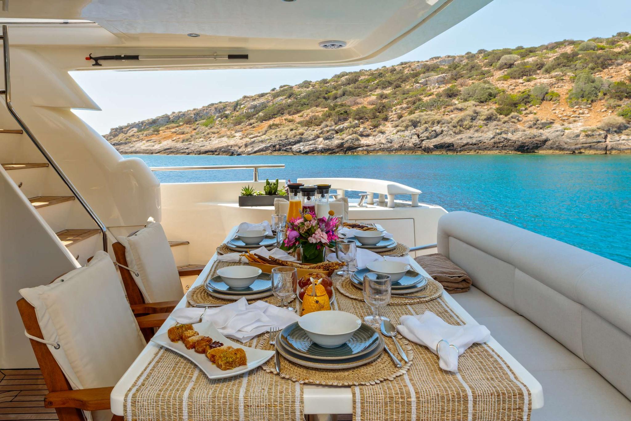 George V gulet amenities exterior deck in Greece