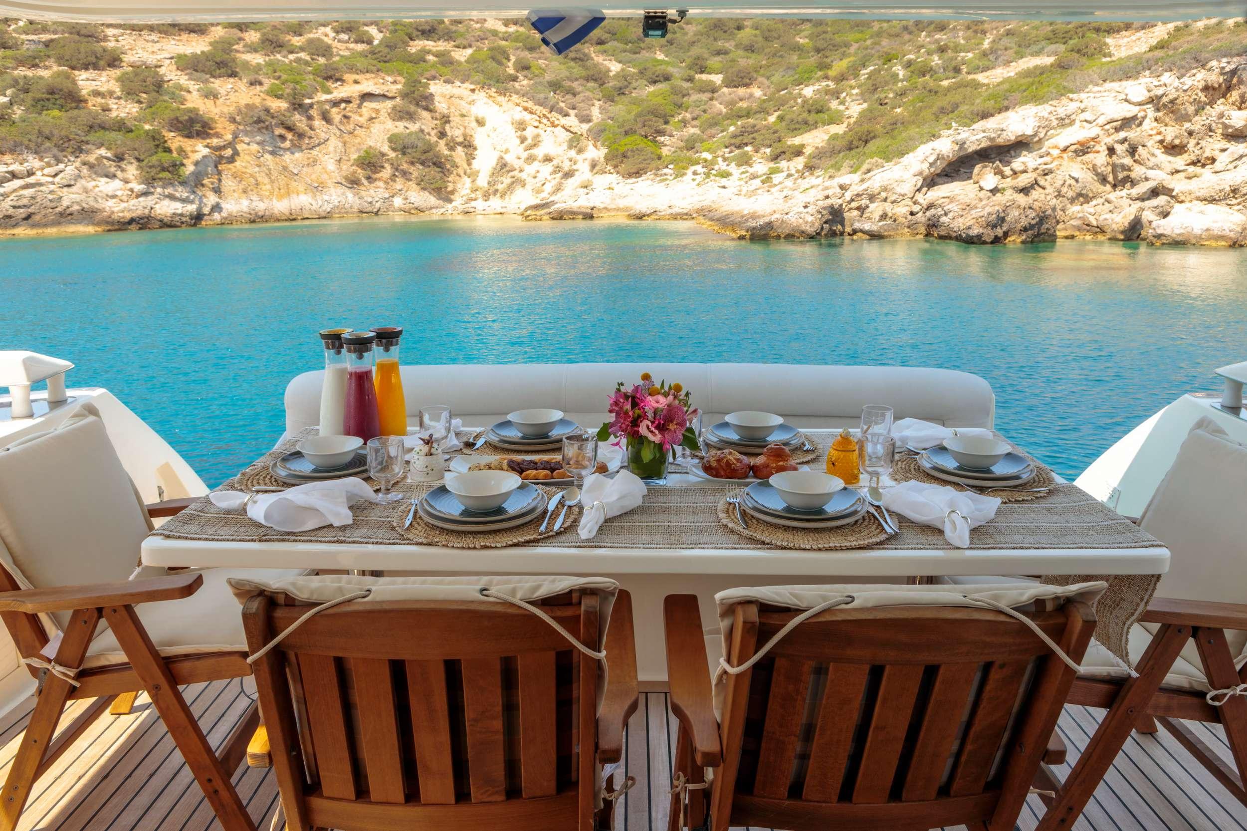 George V gulet amenities exterior deck in Greece