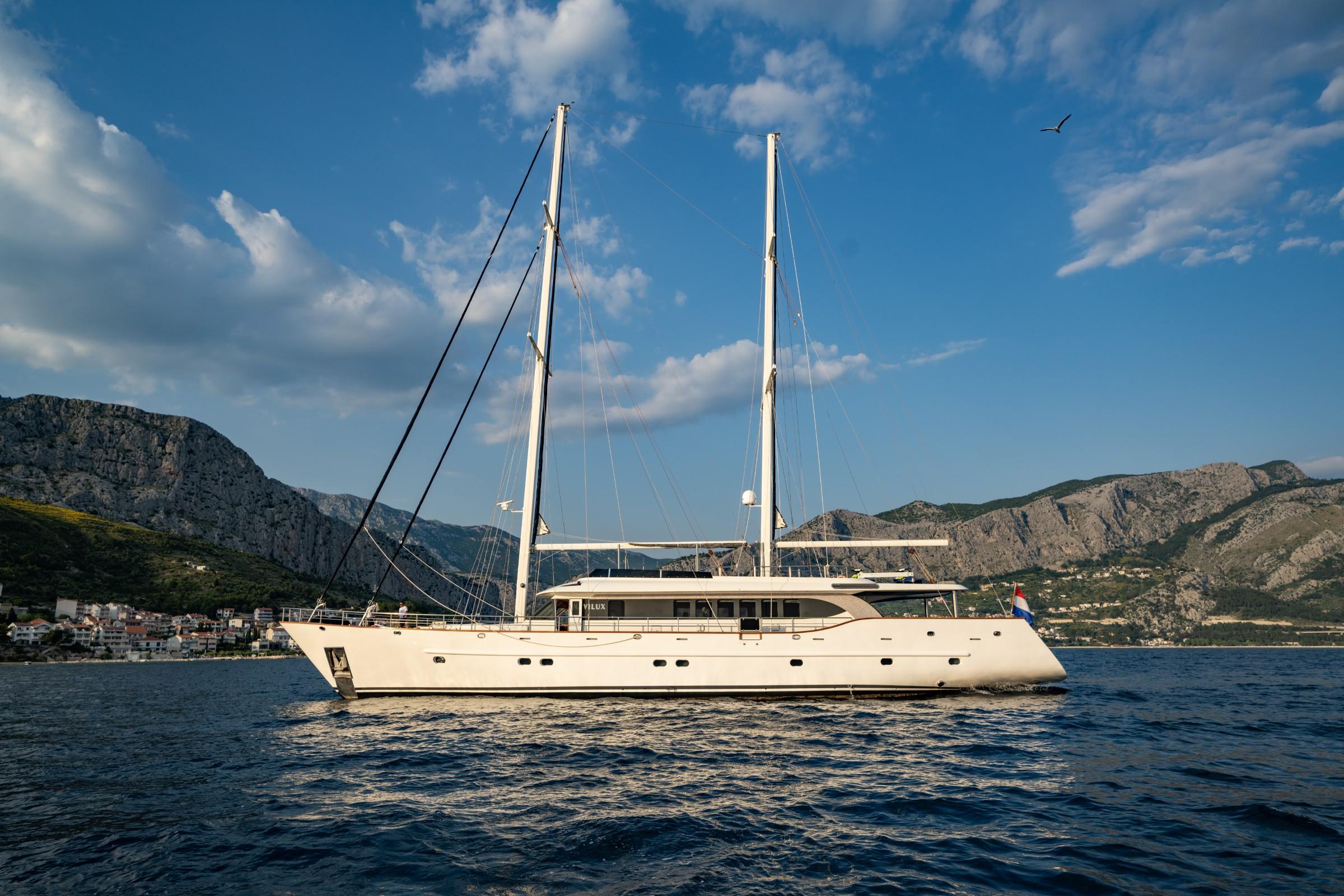 Navilux gulet amenities aerial view in Croatia