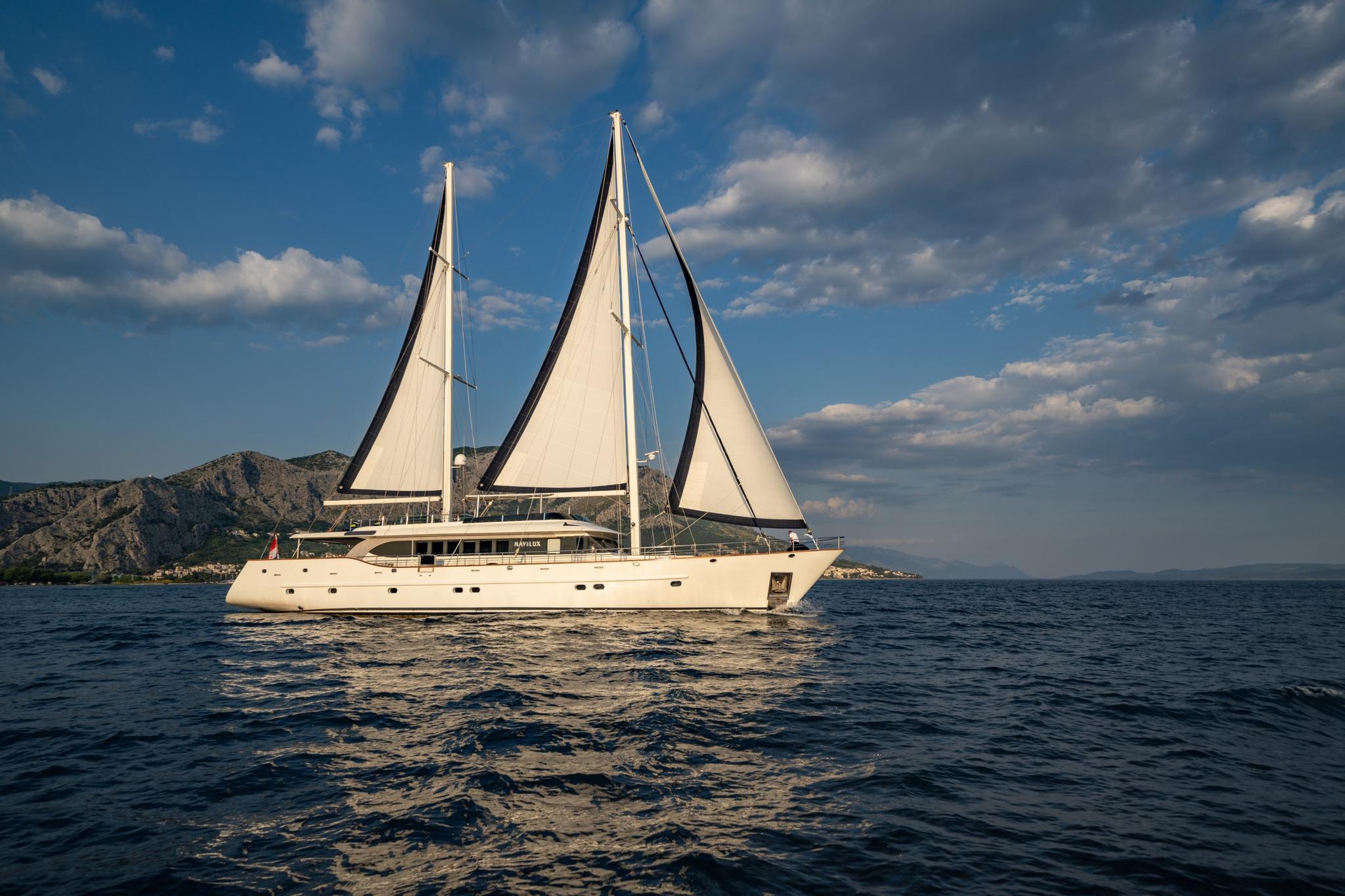 Navilux gulet amenities aerial view in Croatia