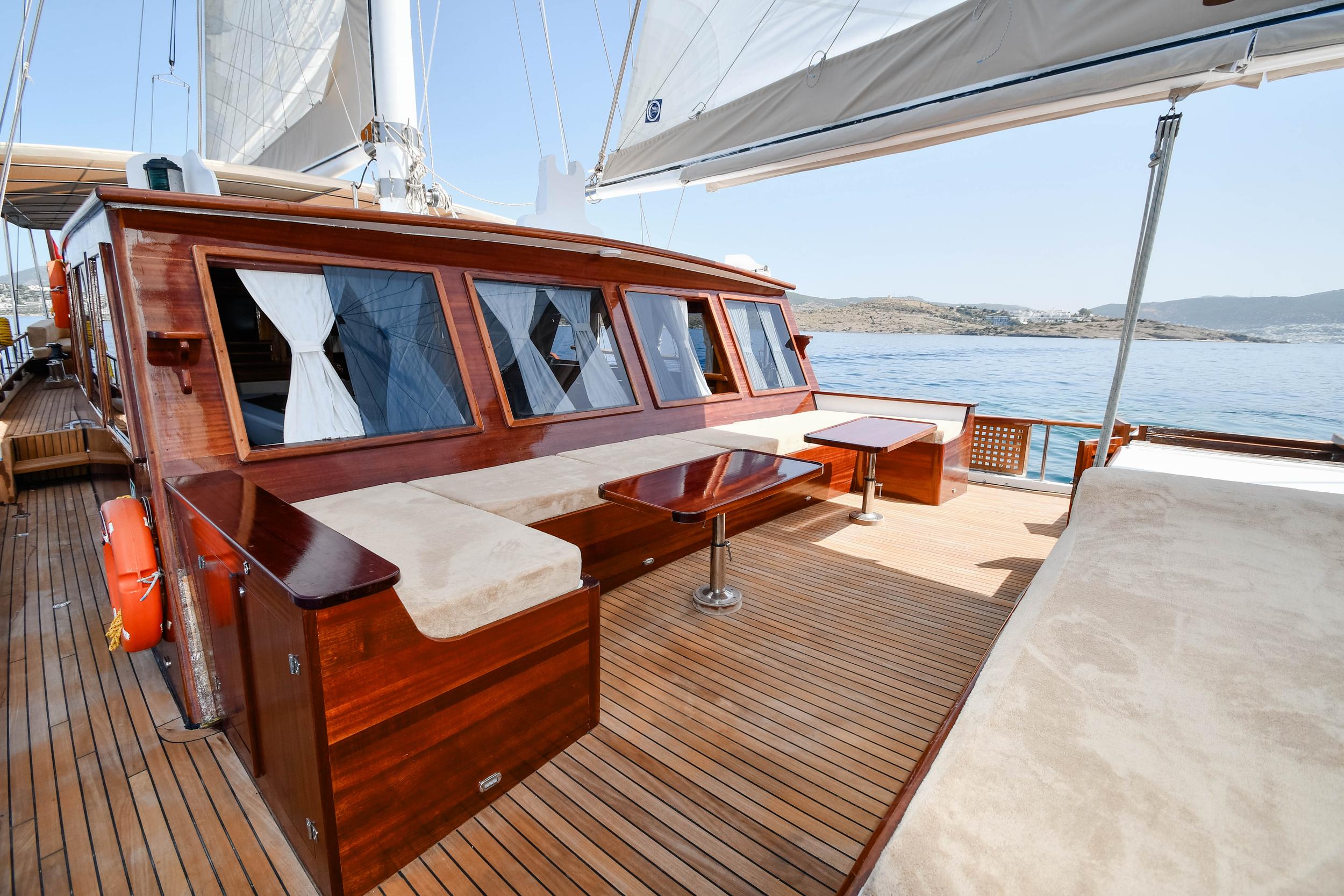 Sunworld 8 gulet amenities exterior deck in Türkiye