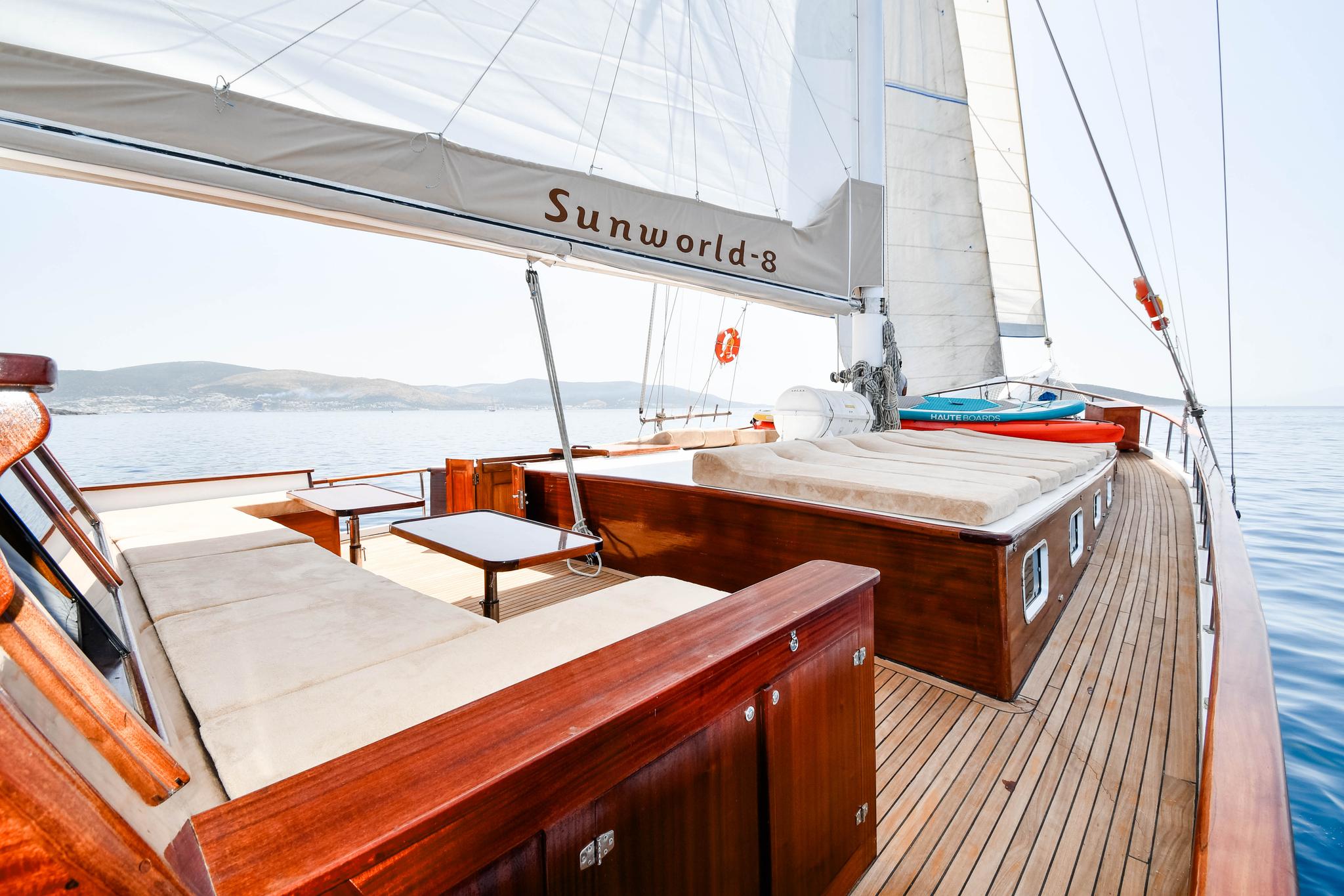 Sunworld 8 gulet amenities exterior deck in Türkiye