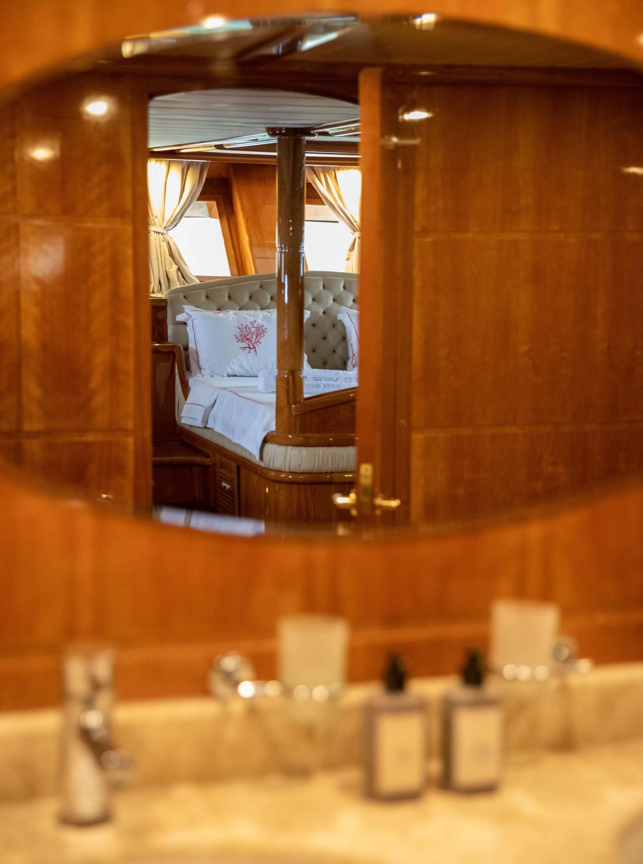 Silver Moon gulet accommodation interior cabin in Türkiye