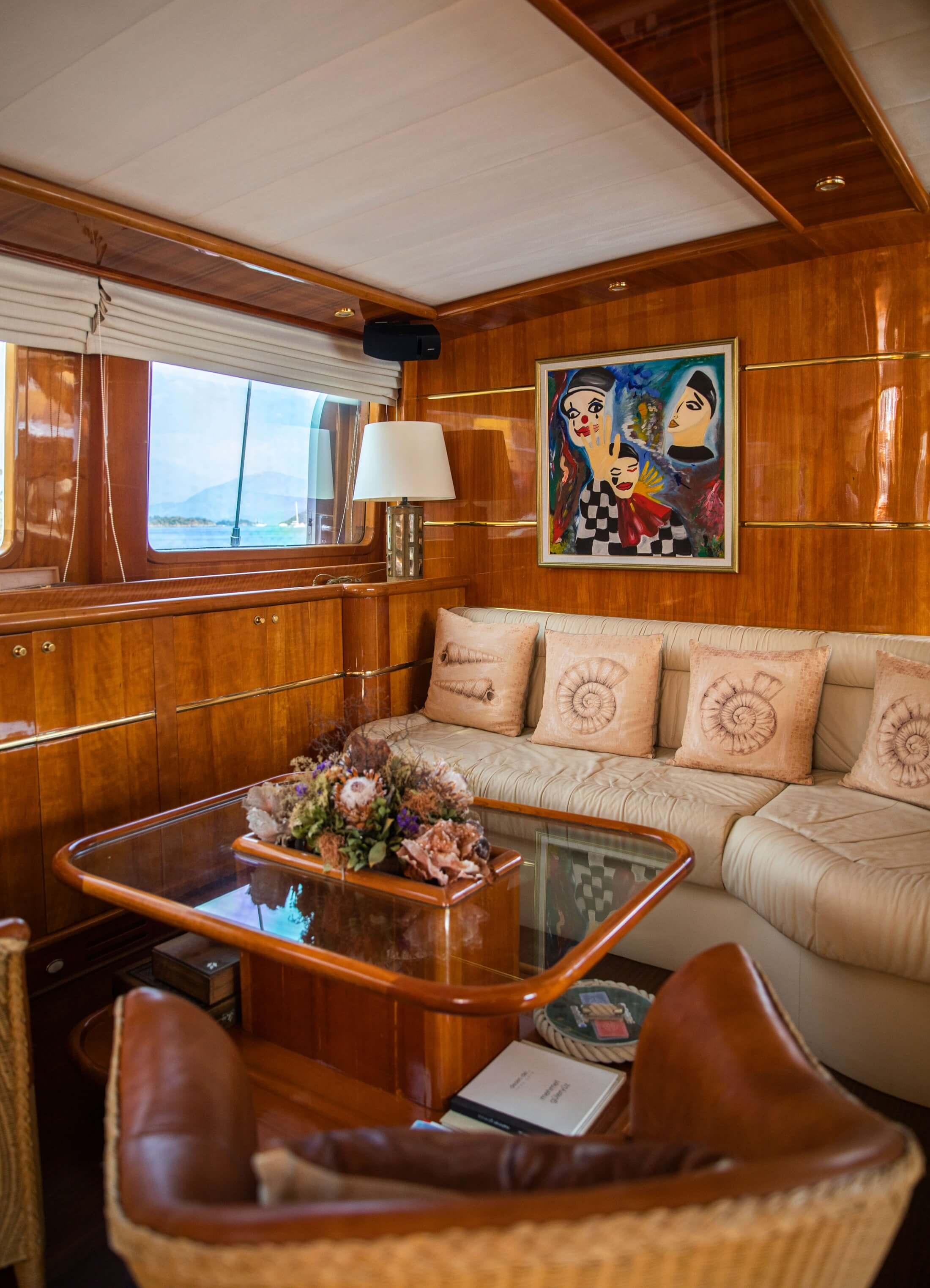 Silver Moon gulet interior cabin in Türkiye