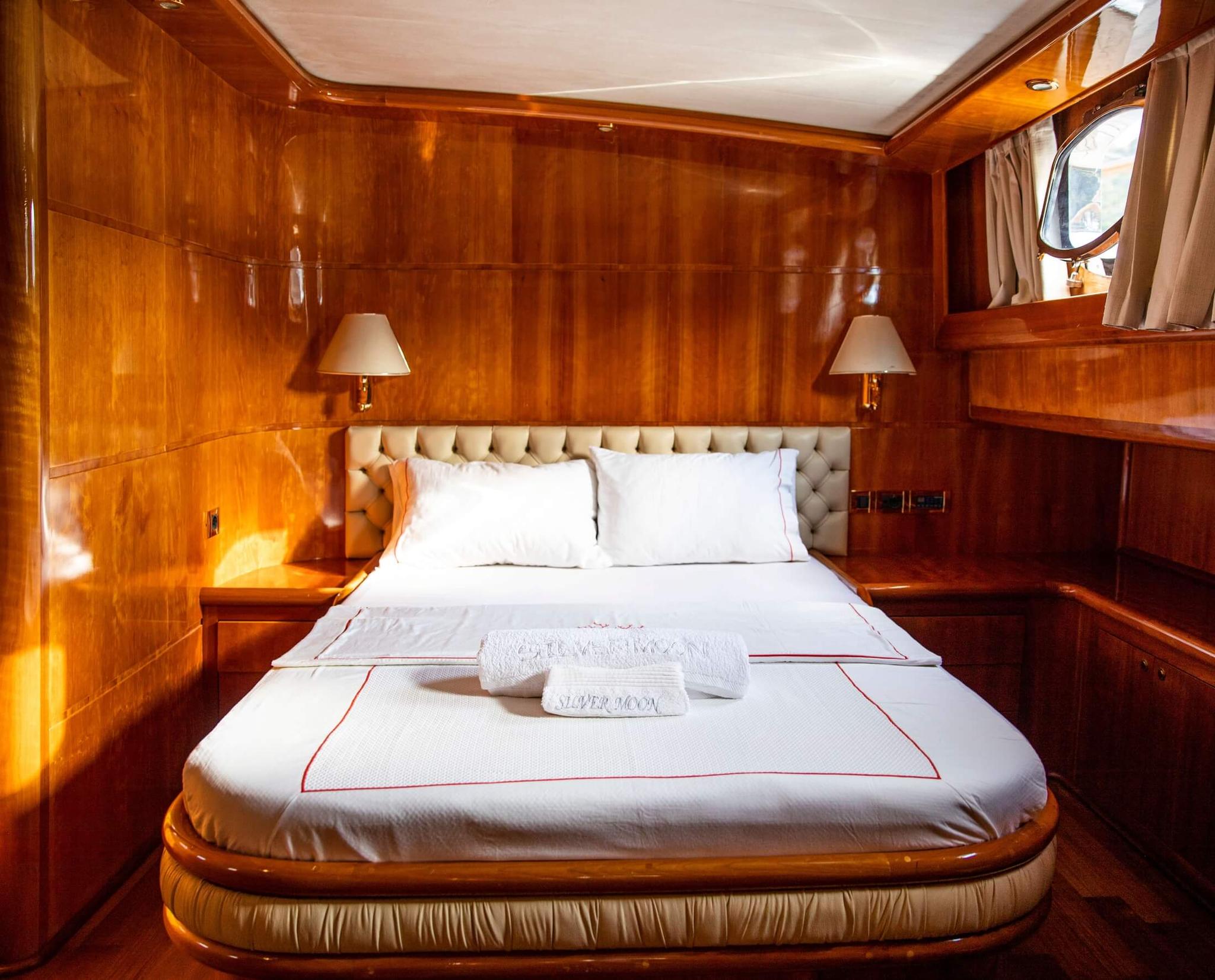 Silver Moon gulet accommodation interior cabin in Türkiye