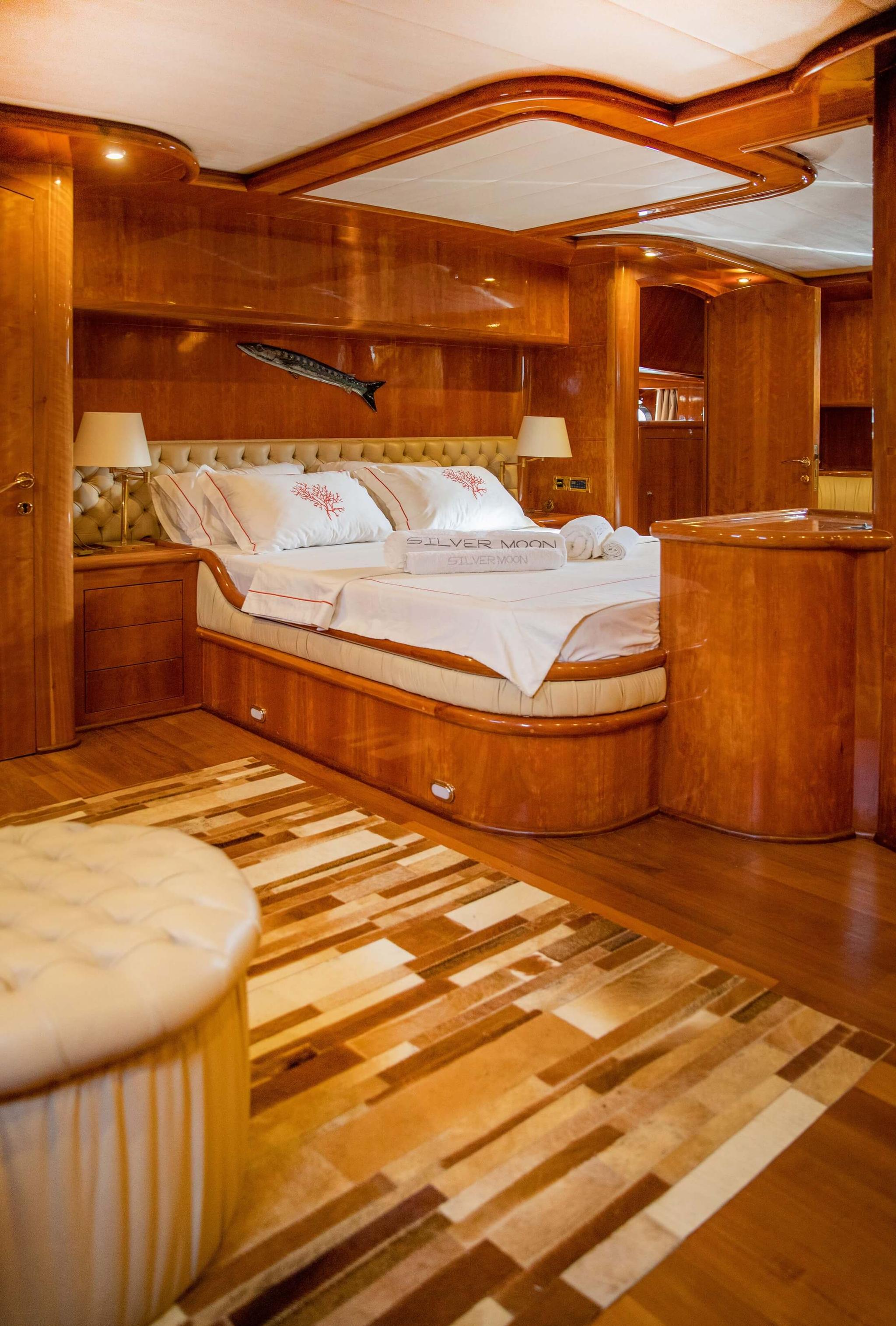 Silver Moon gulet accommodation interior cabin in Türkiye