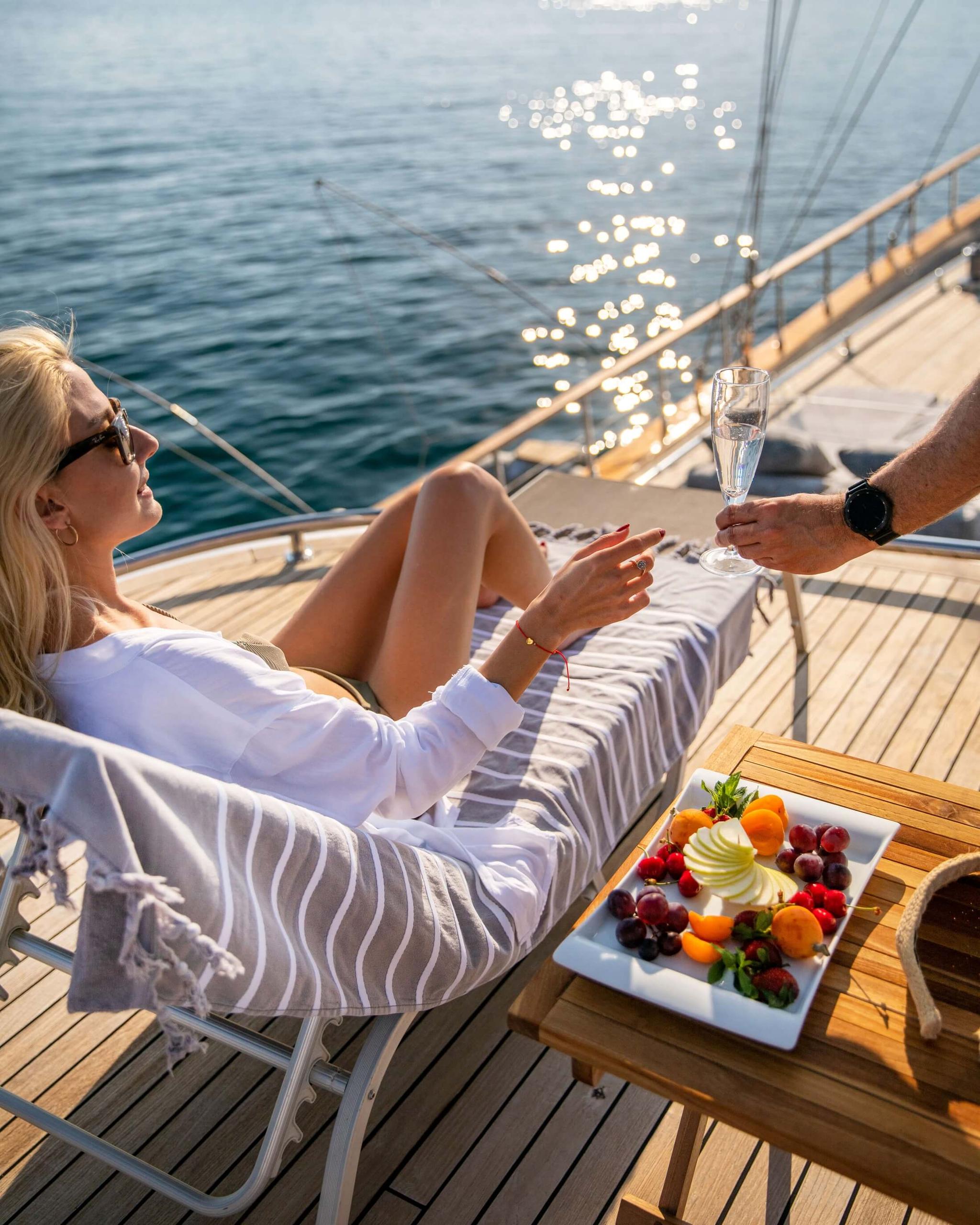 Silver Moon gulet amenities lifestyle dining in Türkiye