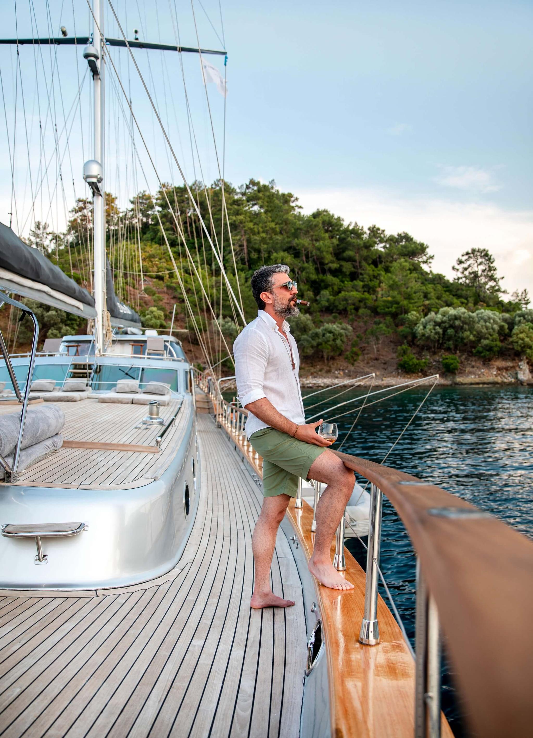 Silver Moon gulet amenities exterior deck in Türkiye