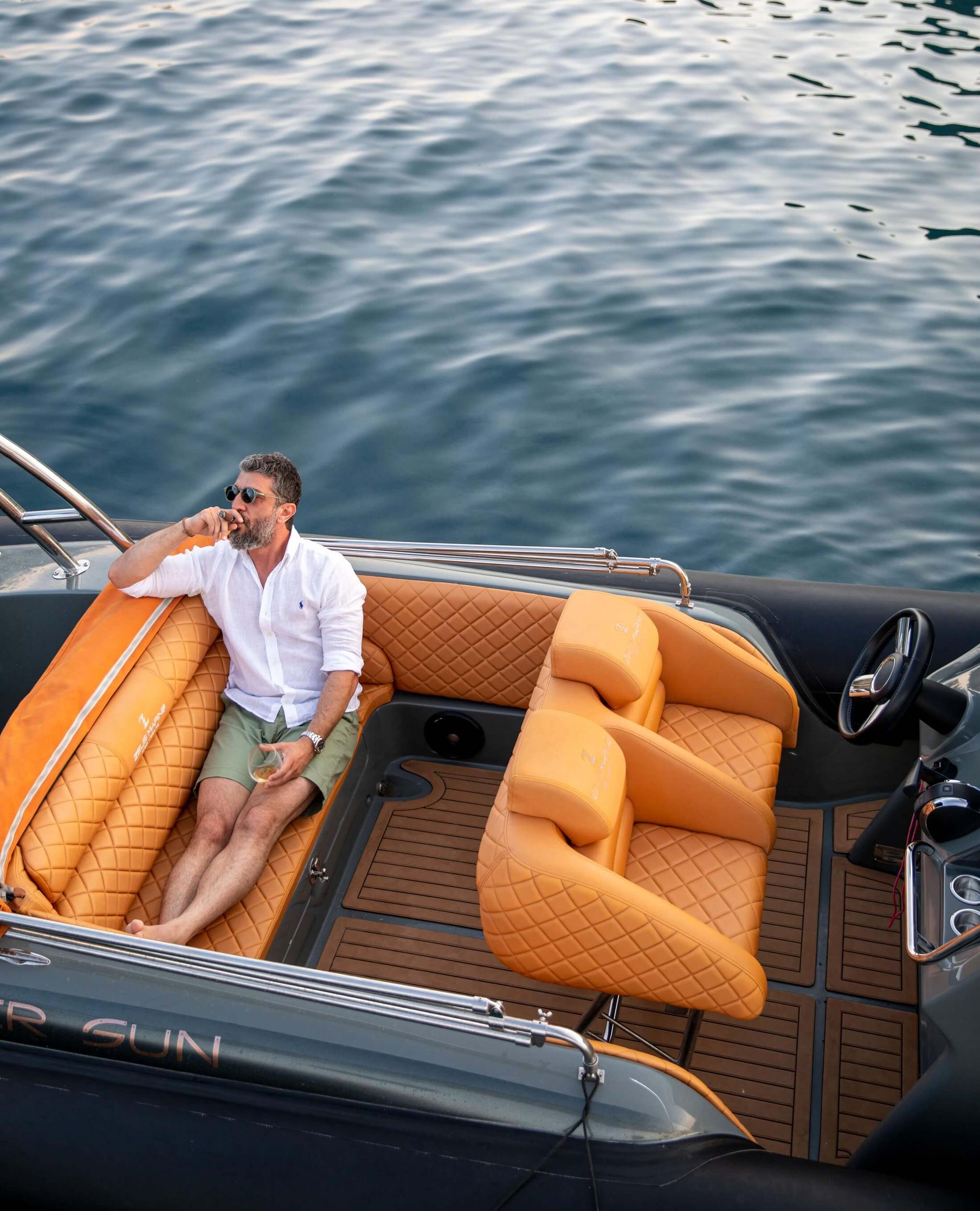 Silver Moon gulet amenities exterior deck in Türkiye