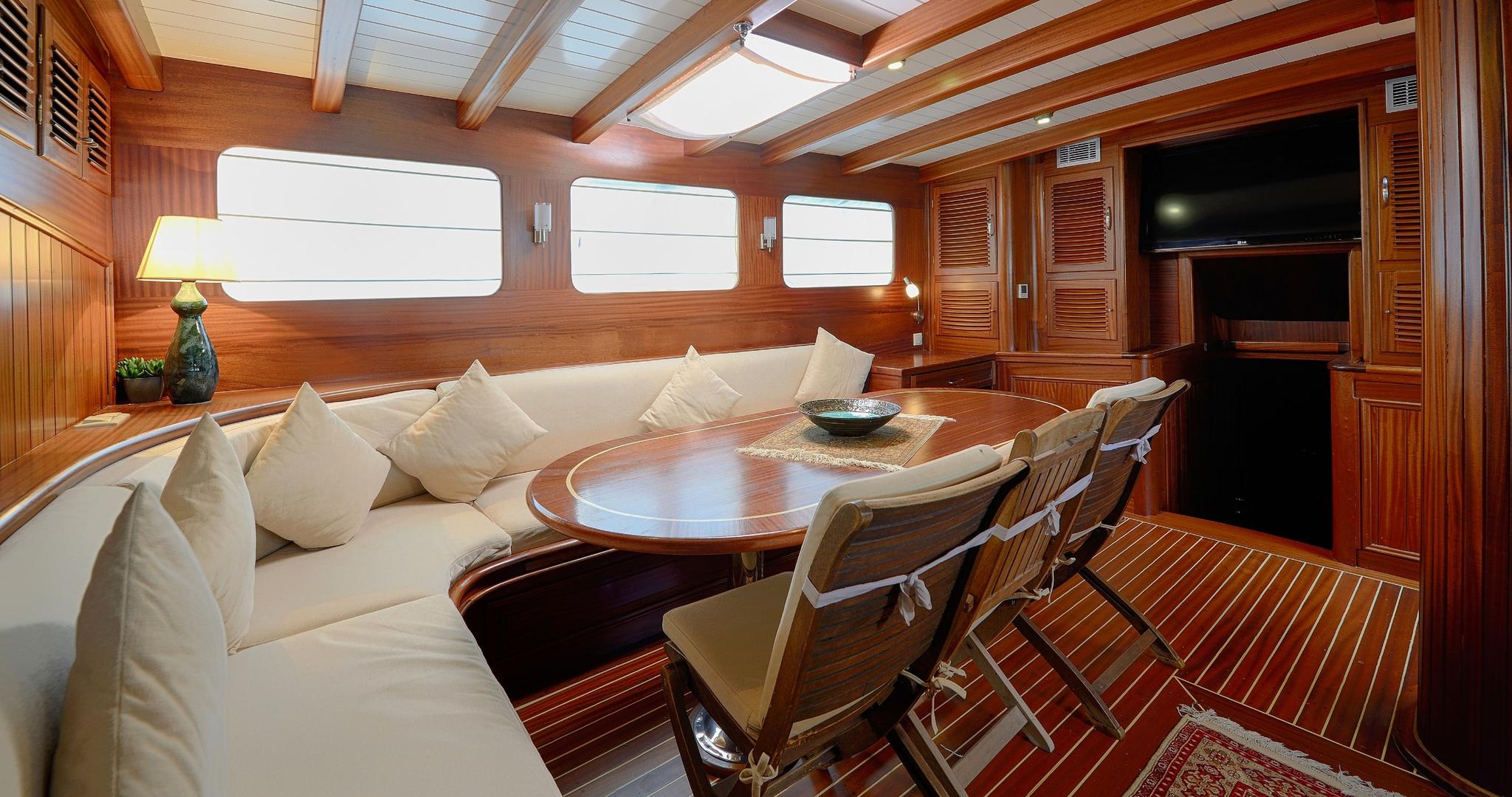 Zephyria II gulet amenities interior cabin in Türkiye